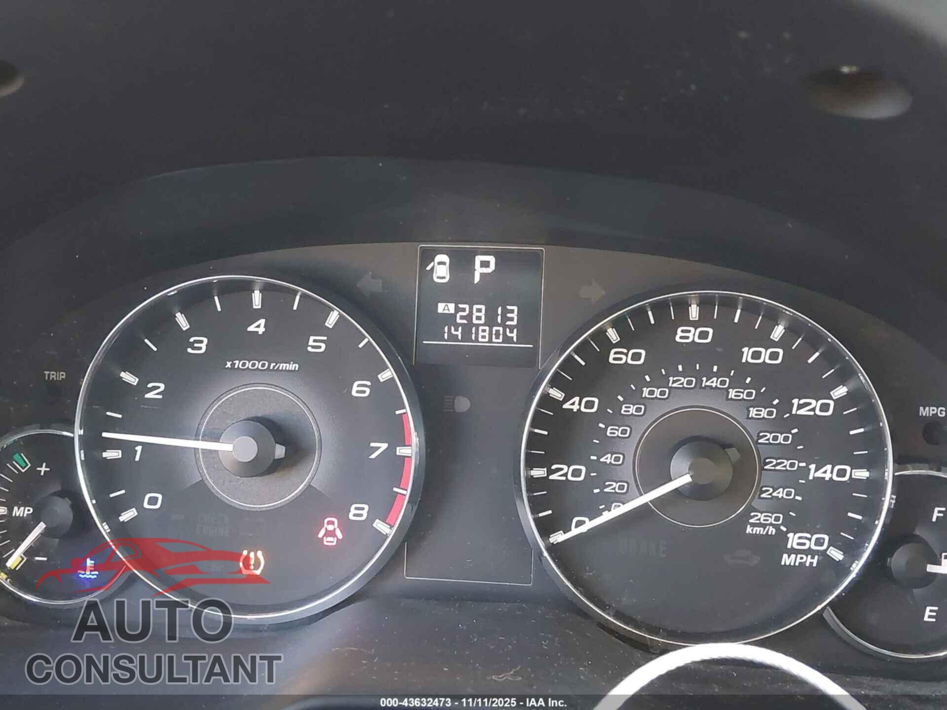 SUBARU OUTBACK 2011 - 4S4BRDHC5B2393484