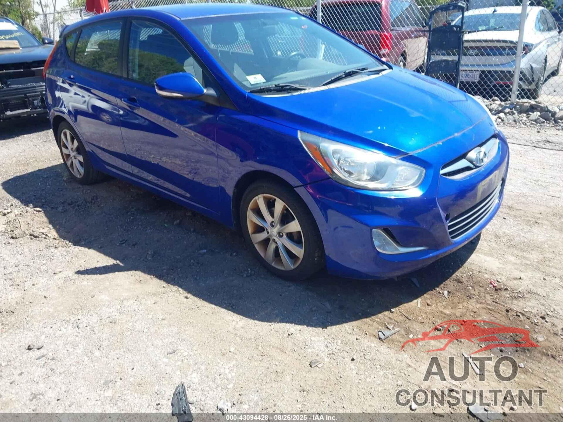 HYUNDAI ACCENT 2013 - KMHCU5AE5DU106334