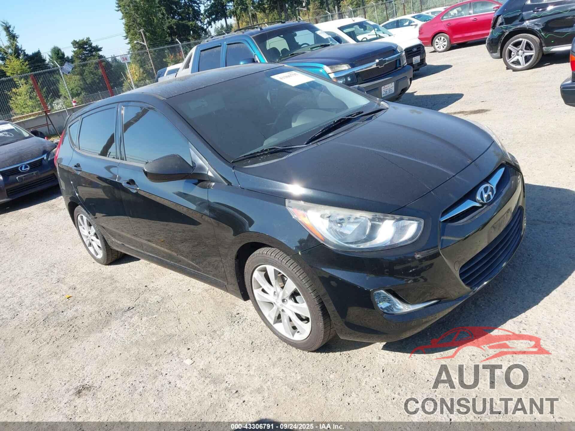 HYUNDAI ACCENT 2012 - KMHCU5AE3CU021149