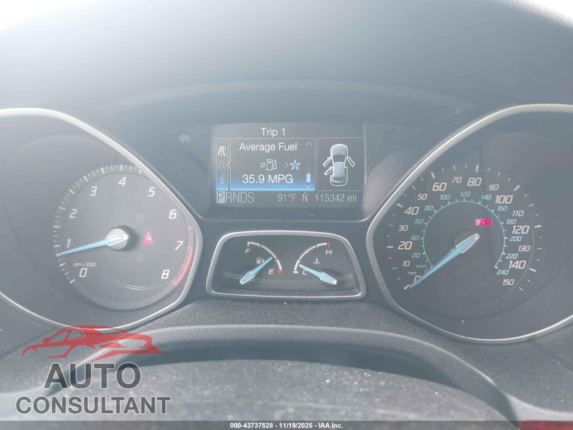 FORD FOCUS 2012 - 1FAHP3J21CL278530