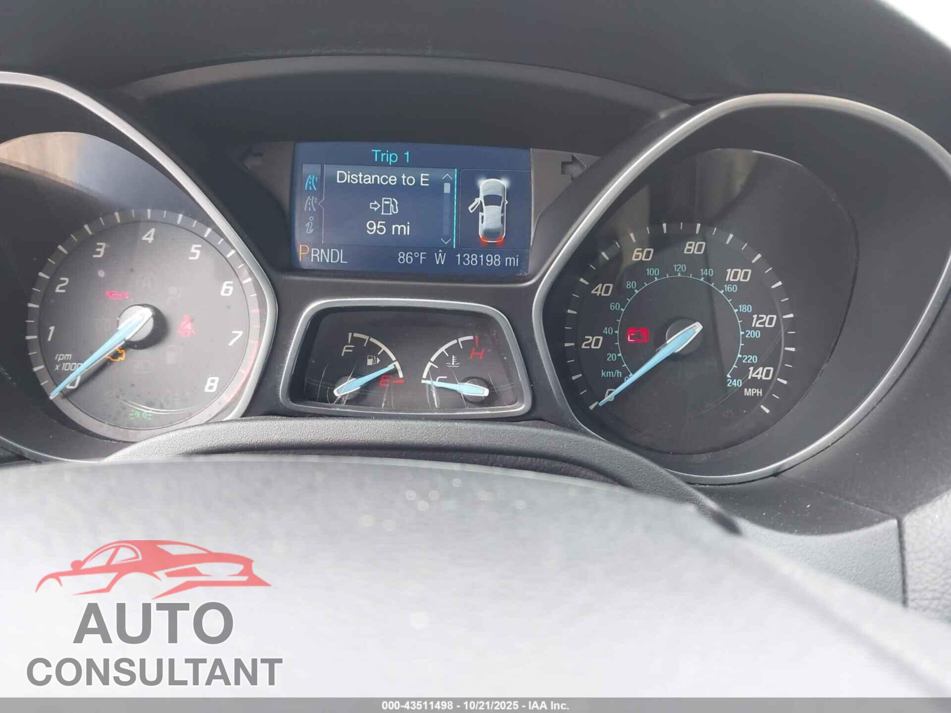 FORD FOCUS 2013 - 1FADP3F22DL336671