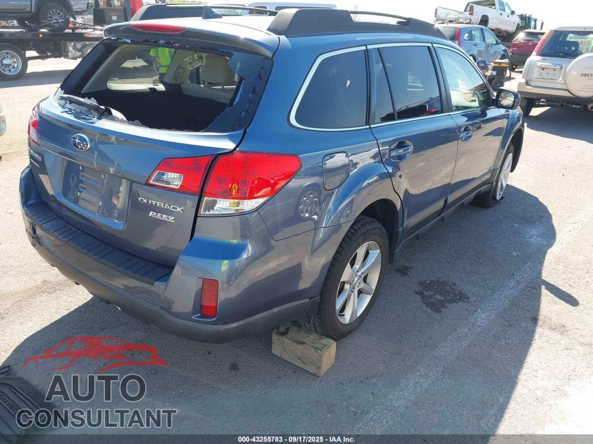 SUBARU OUTBACK 2014 - 4S4BRBLC9E3225793
