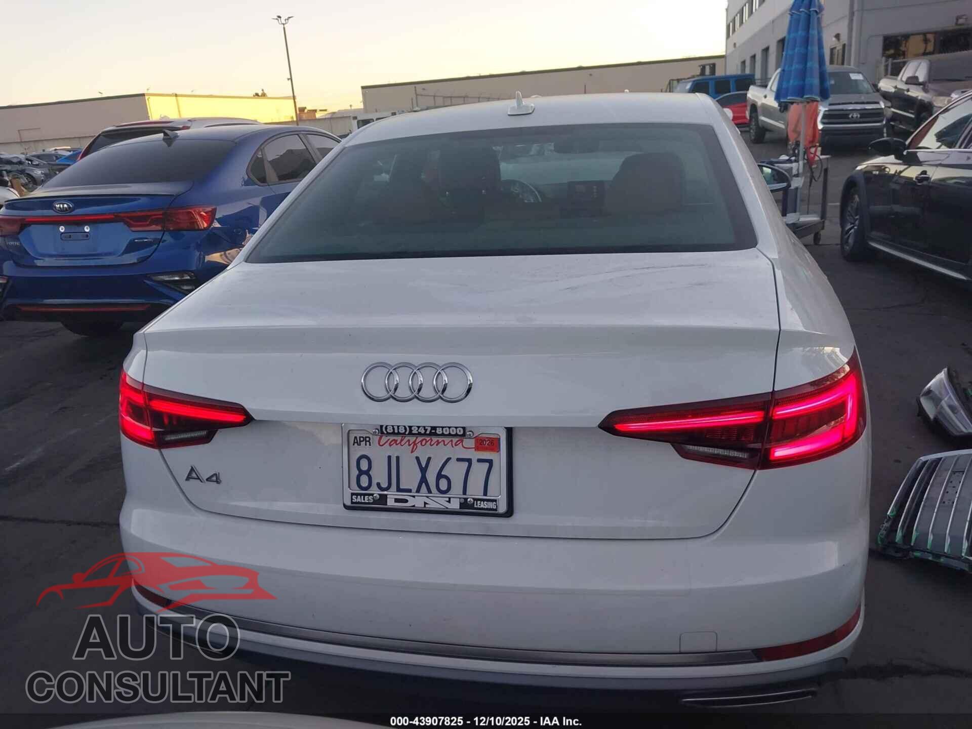 AUDI A4 2019 - WAUGMAF46KN001448
