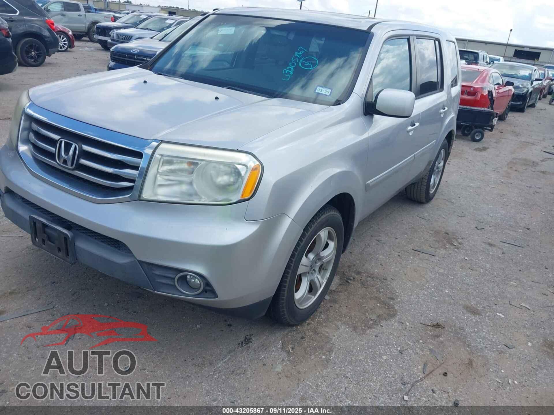 HONDA PILOT 2012 - 5FNYF3H58CB019873