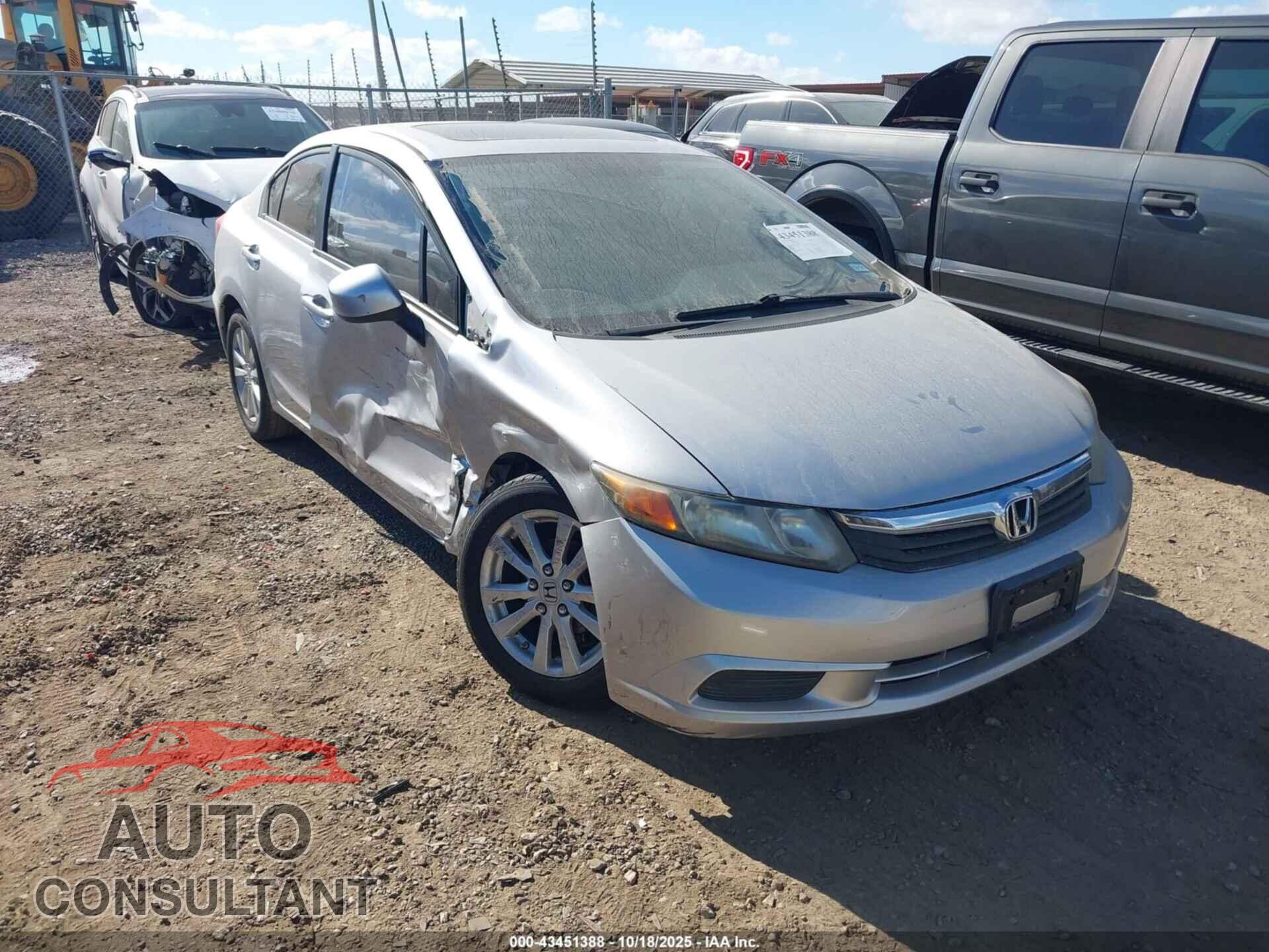 HONDA CIVIC 2012 - 19XFB2F8XCE341043