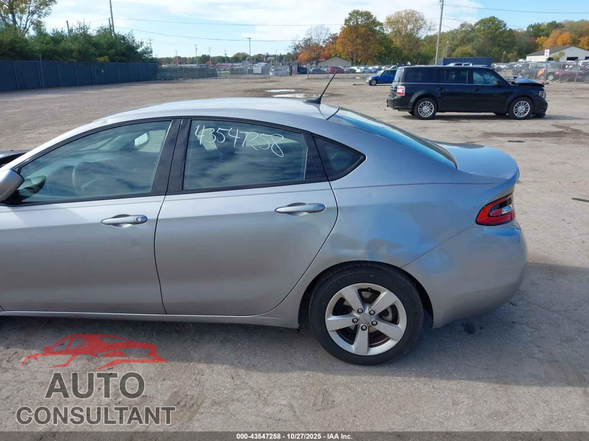DODGE DART 2015 - 1C3CDFBB3FD363207