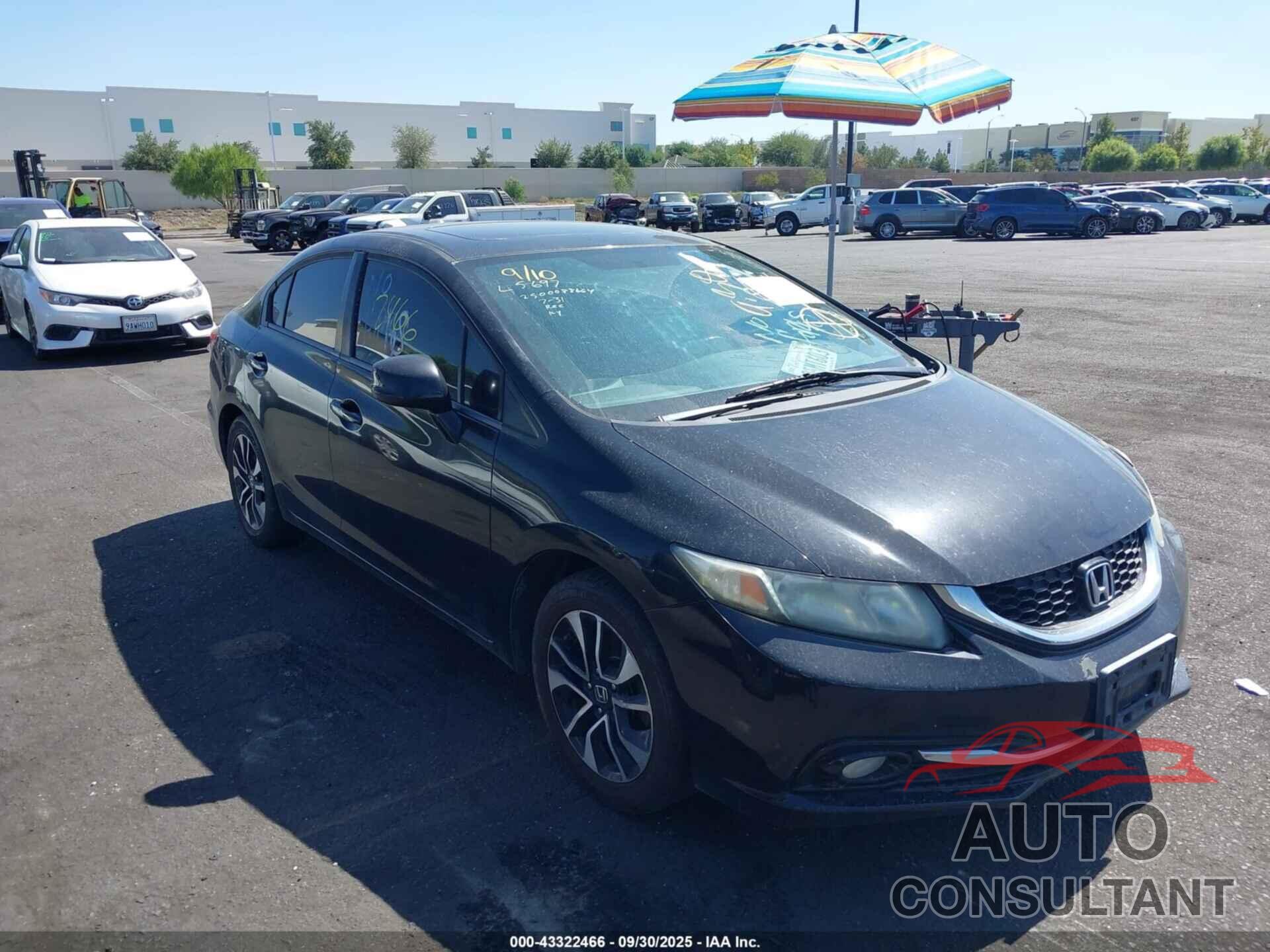HONDA CIVIC 2013 - 19XFB2F98DE212468