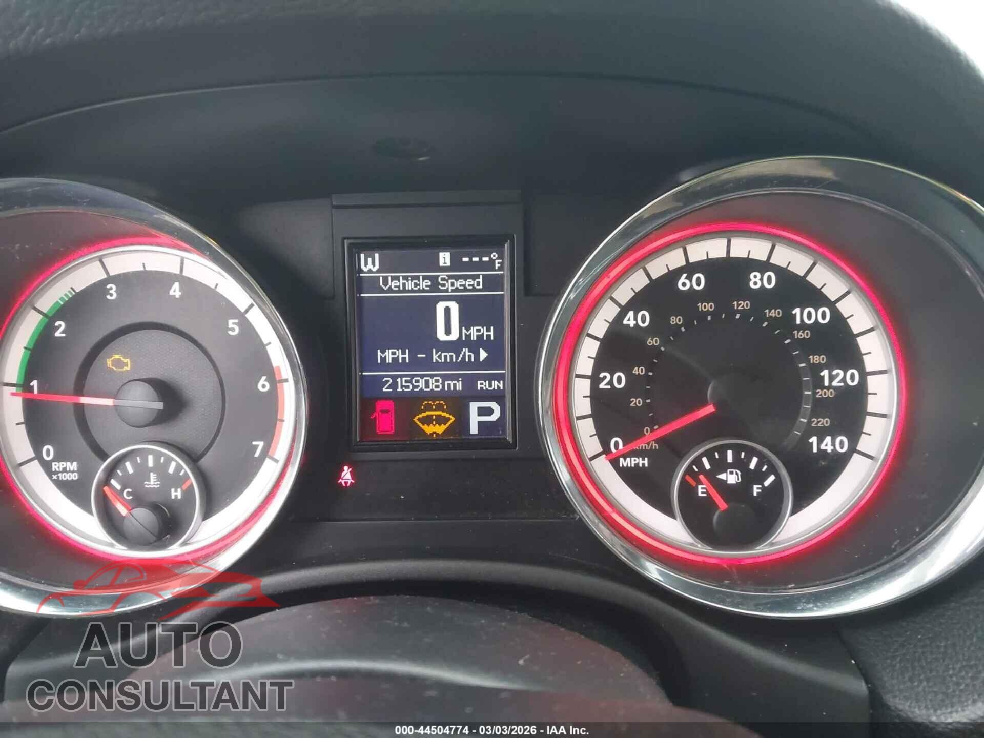 DODGE DURANGO 2013 - 1C4SDJET2DC512482