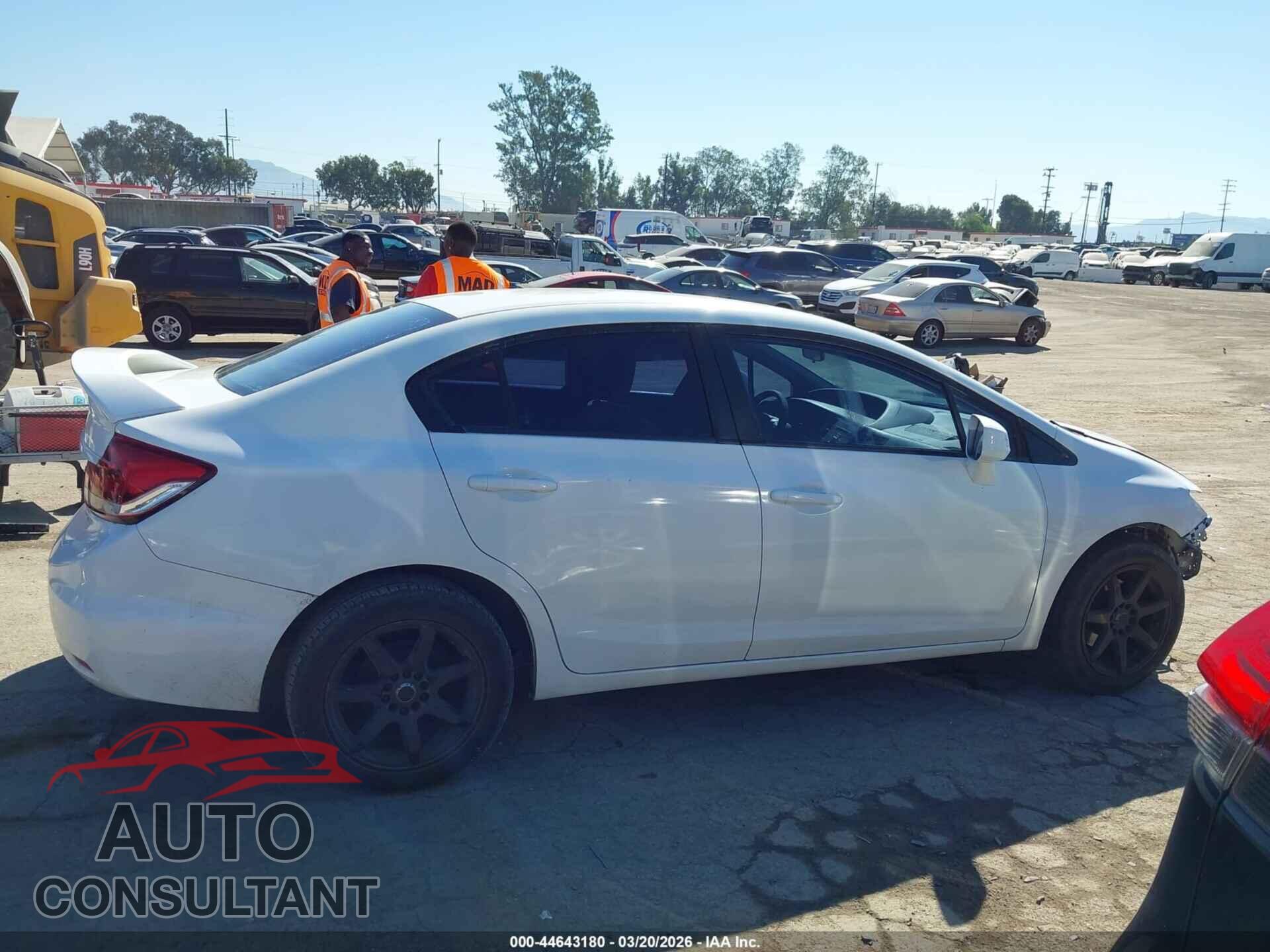 HONDA CIVIC 2013 - 19XFB2F50DE260236