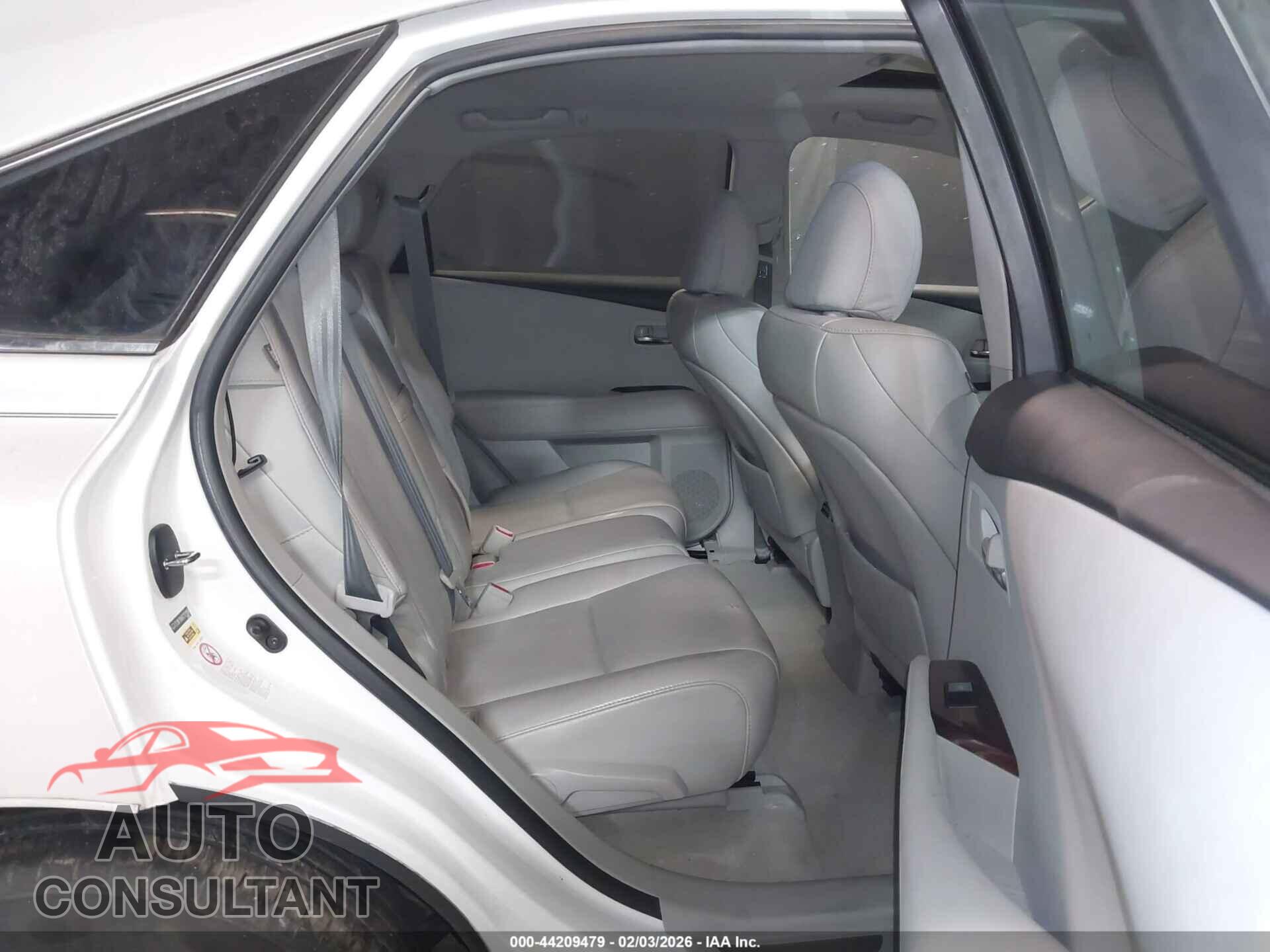 LEXUS RX 350 2012 - 2T2BK1BA6CC121958