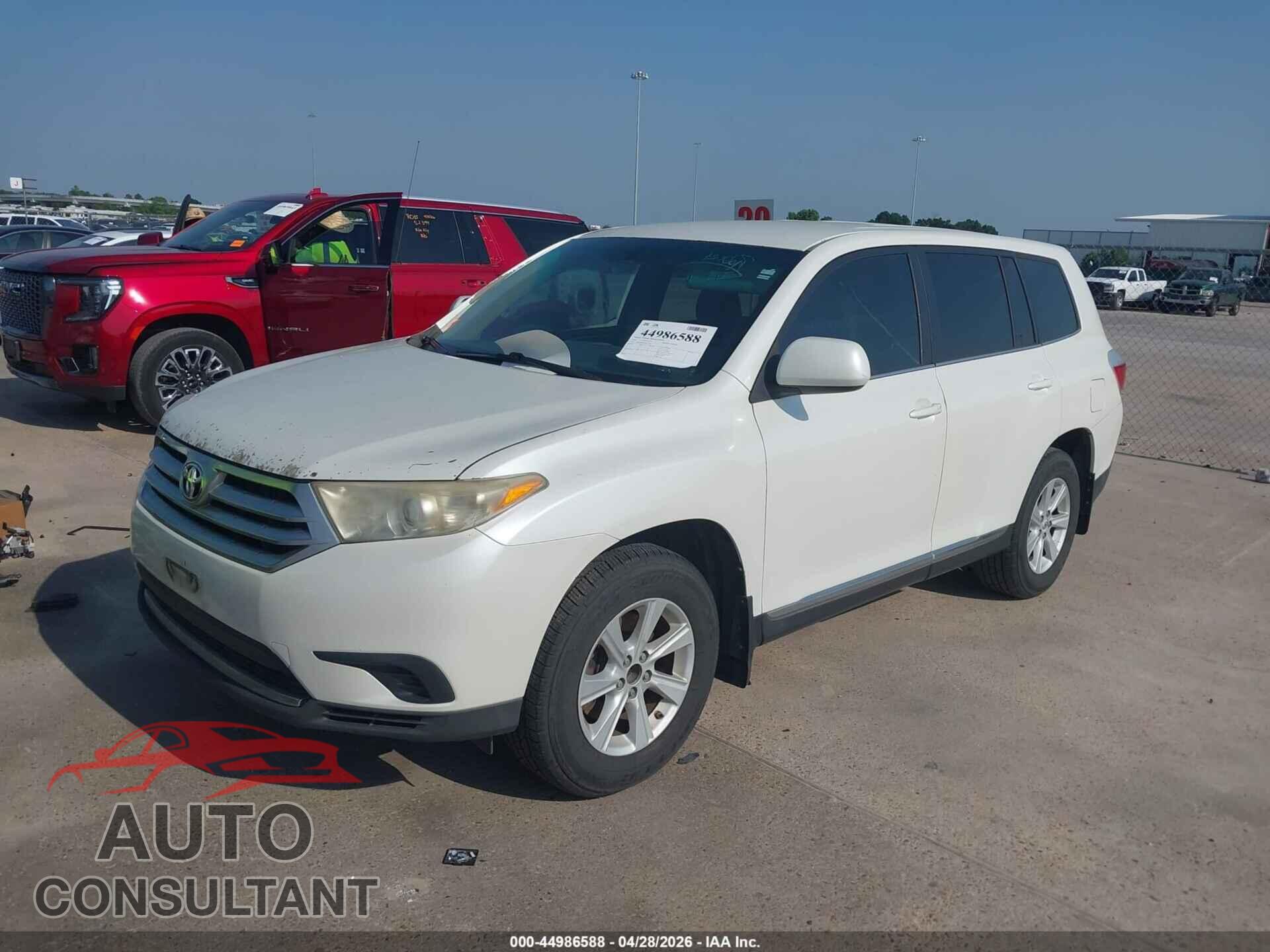 TOYOTA HIGHLANDER 2012 - 5TDZA3EH8CS024259