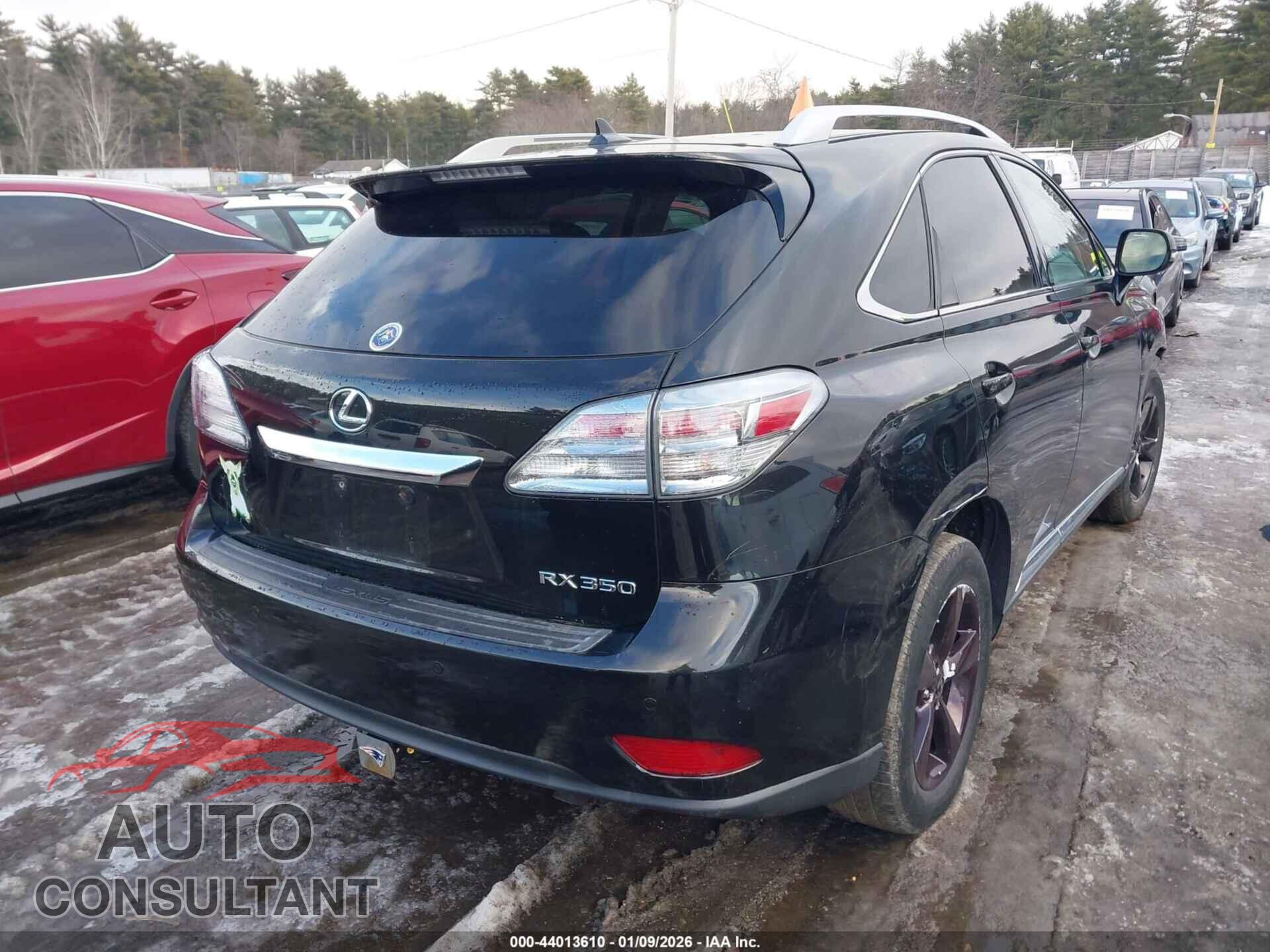 LEXUS RX 350 2012 - 2T2BK1BA5CC139643