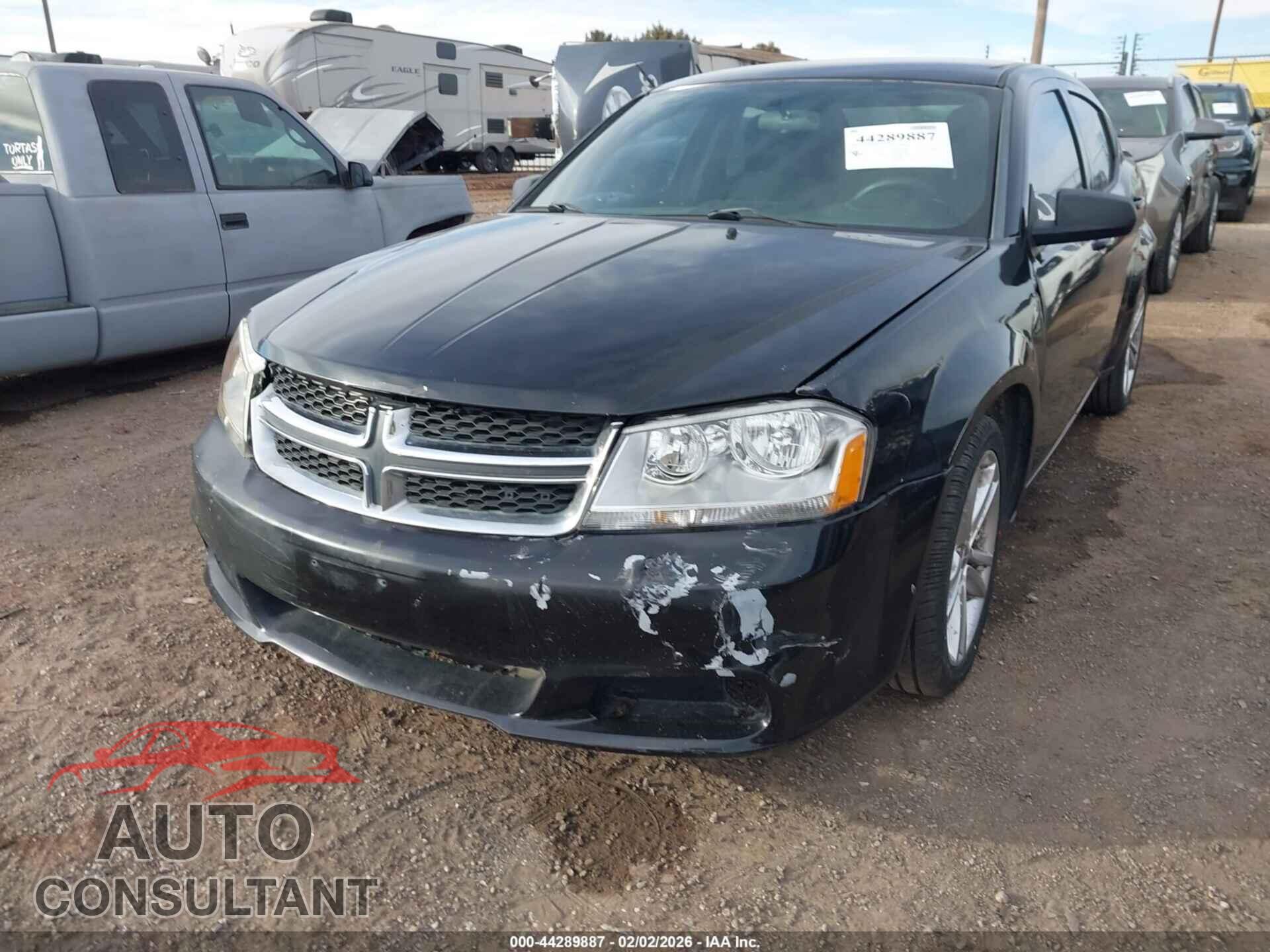 DODGE AVENGER 2012 - 1C3CDZAG8CN290940