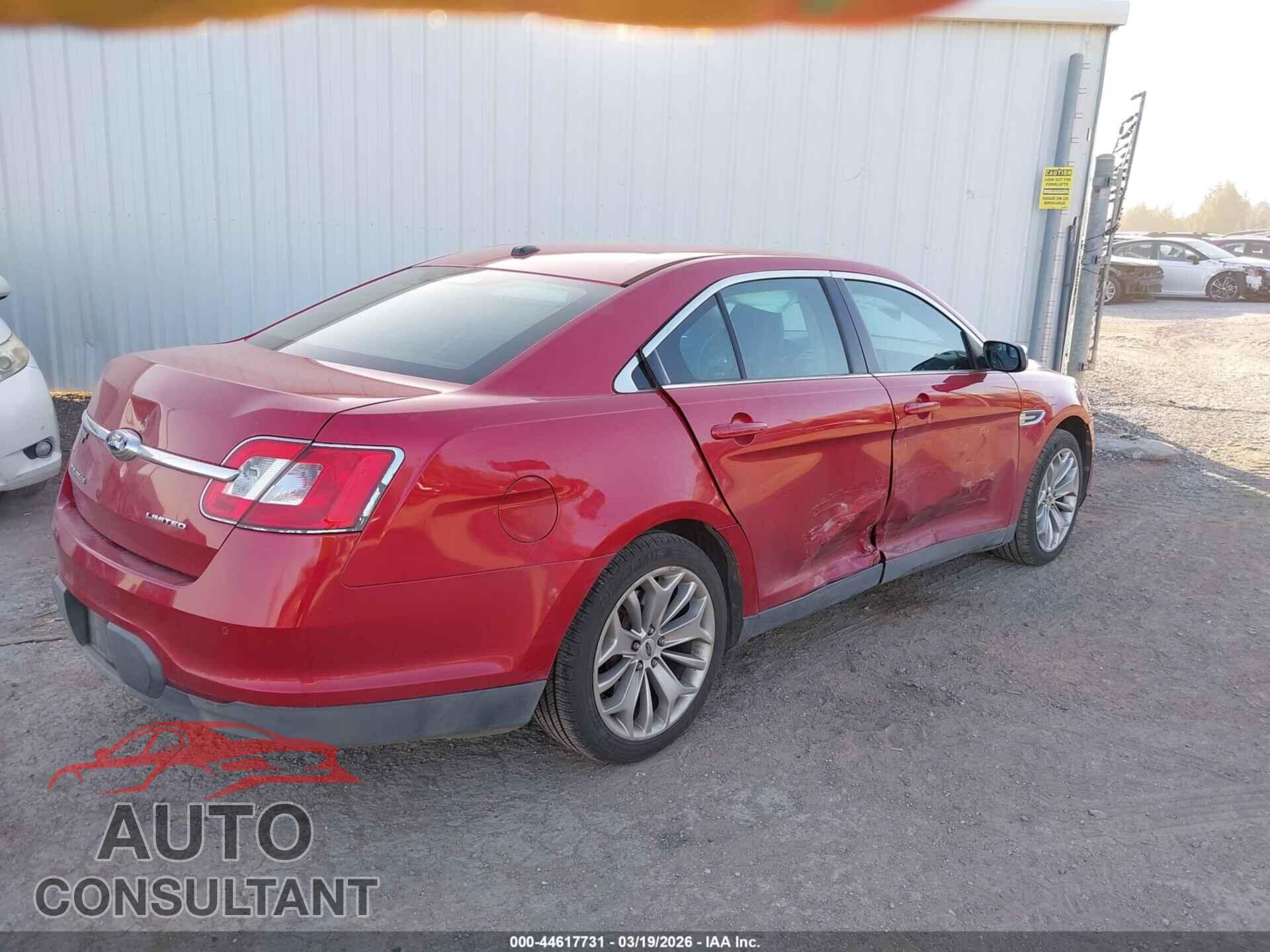 FORD TAURUS 2012 - 1FAHP2FW7CG102919