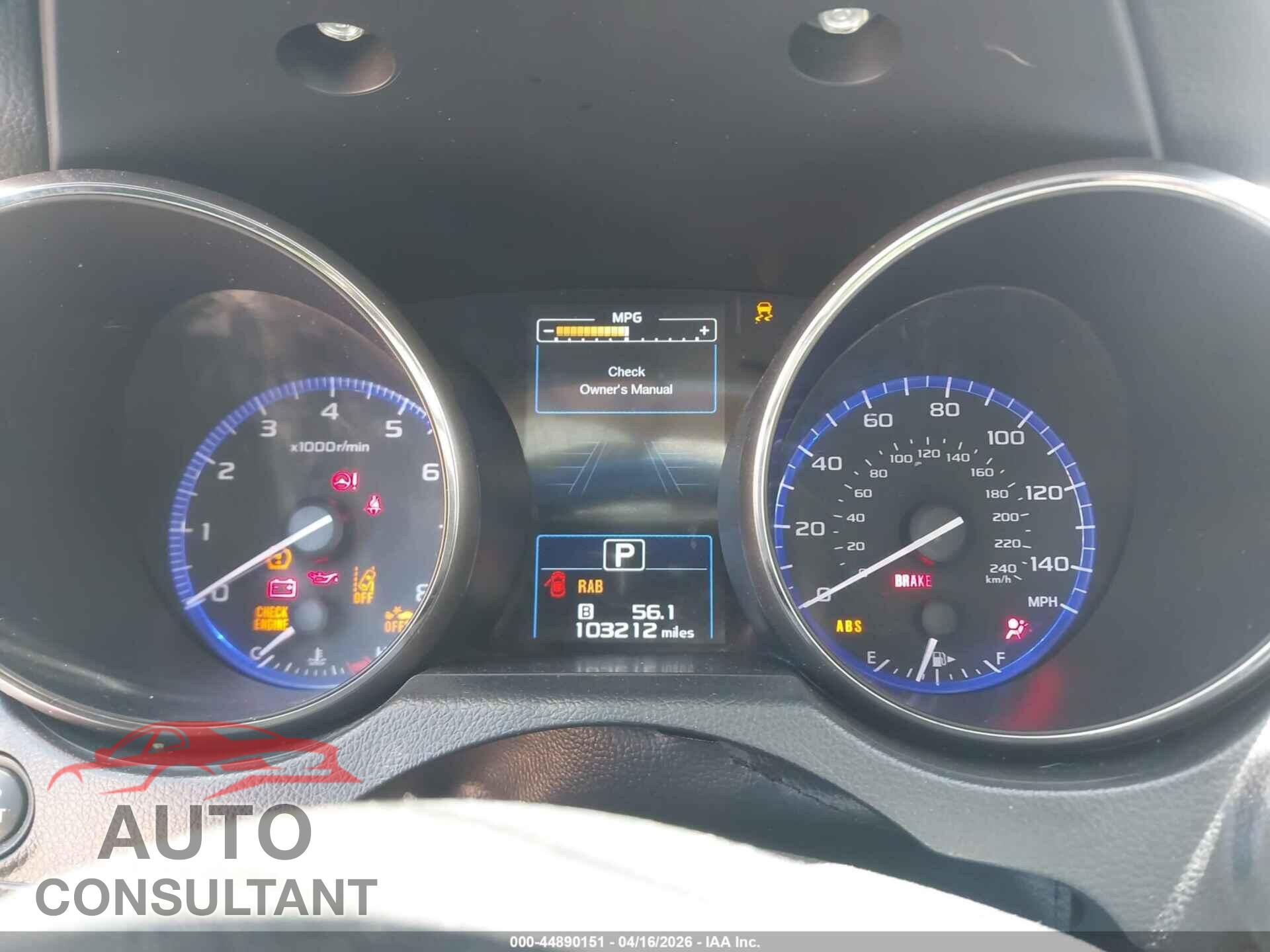 SUBARU OUTBACK 2018 - 4S4BSANC1J3228287