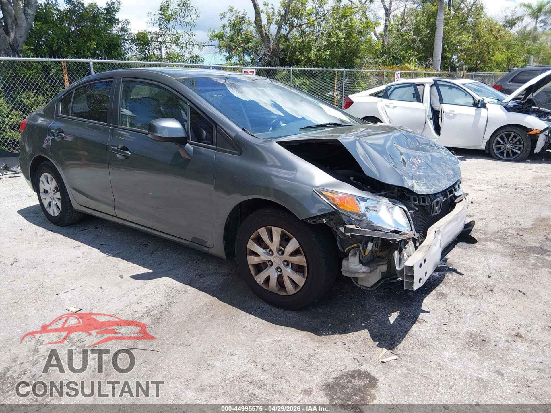 HONDA CIVIC 2012 - 19XFB2F59CE040124