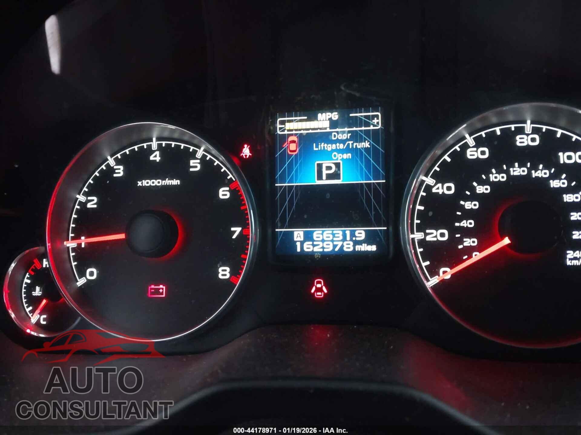 SUBARU OUTBACK 2014 - 4S4BRBLC0E3279547