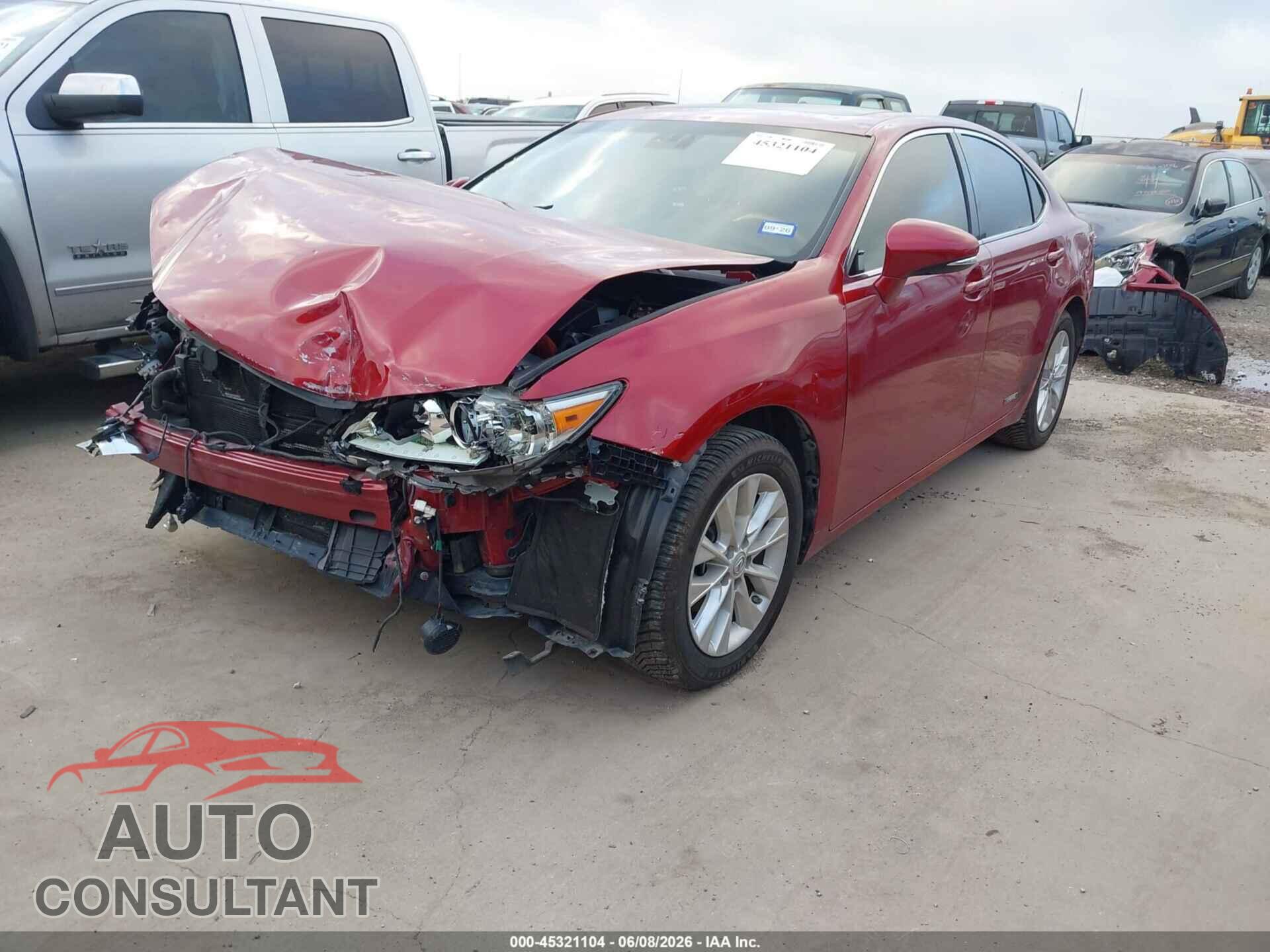 LEXUS ES 300H 2014 - JTHBW1GG4E2075648