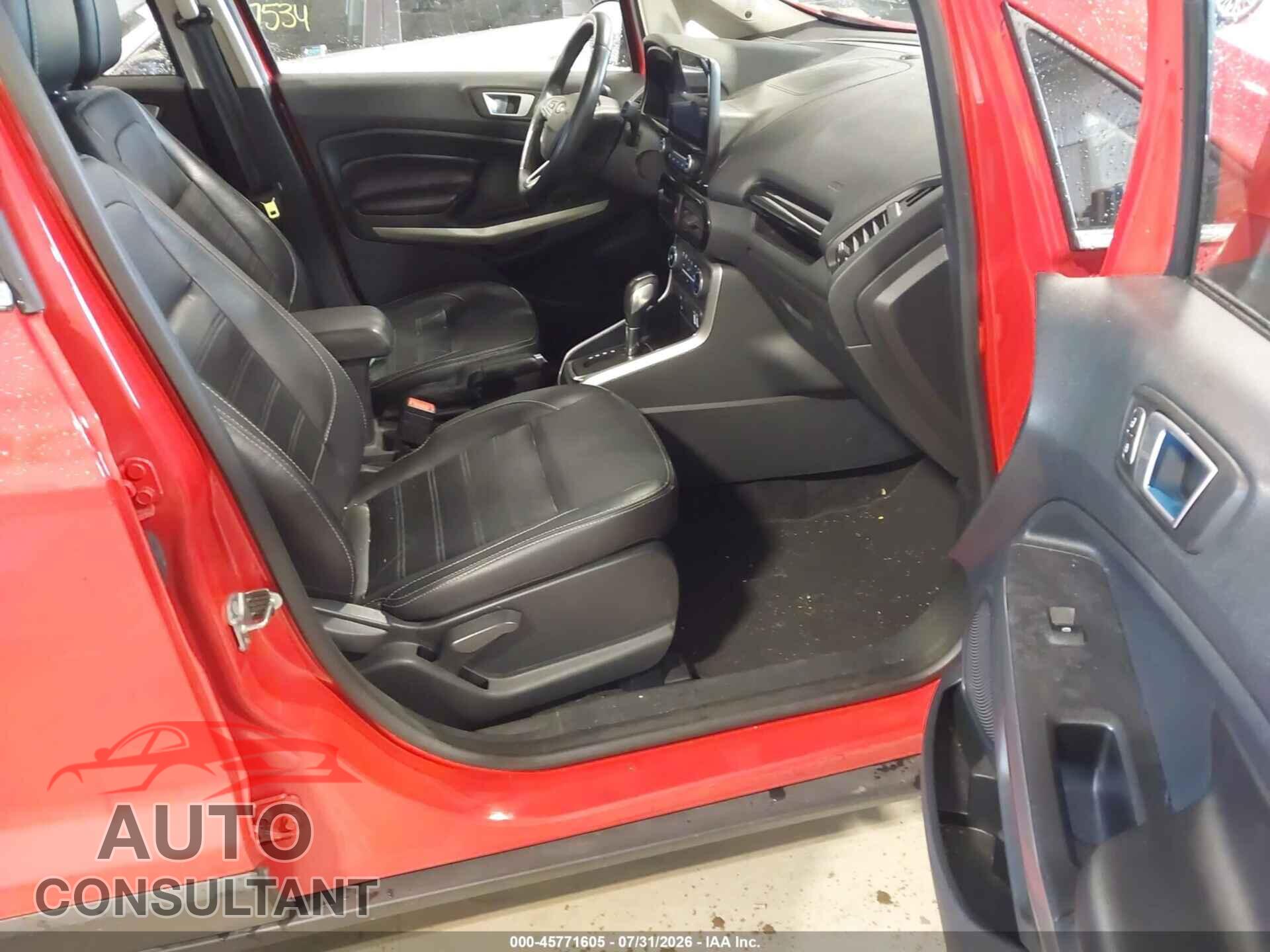 FORD ECOSPORT 2019 - MAJ6S3KL2KC256807