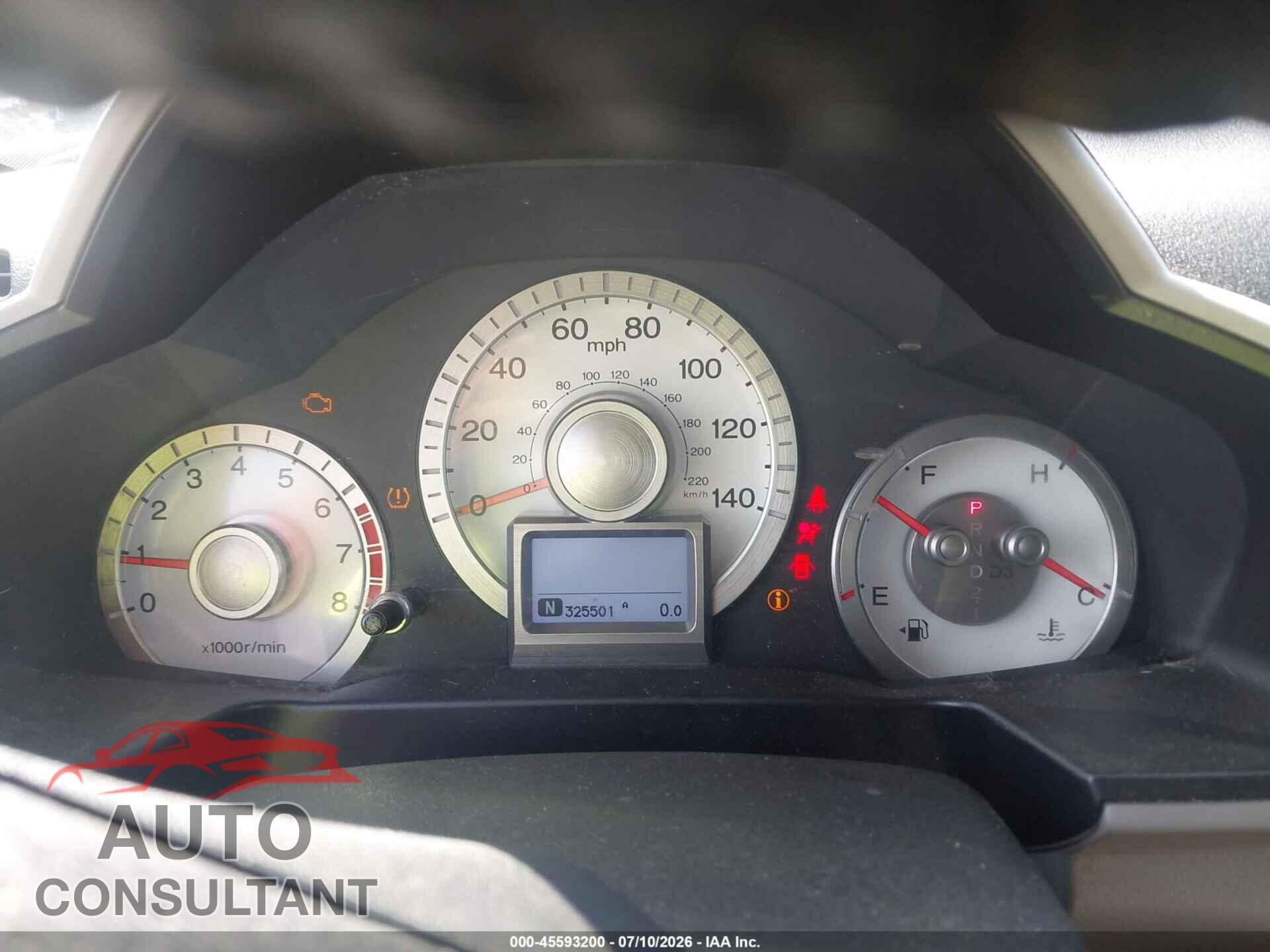 HONDA PILOT 2011 - 5FNYF3H97BB013600
