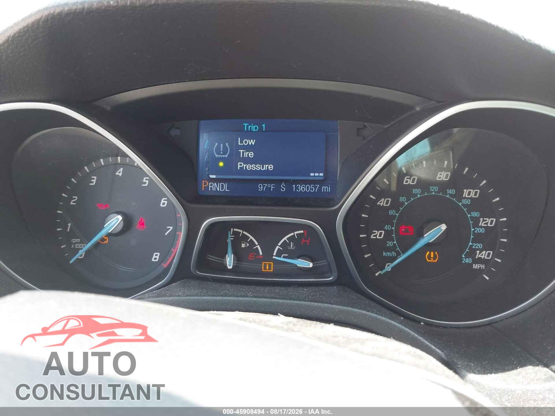 FORD FOCUS 2013 - 1FADP3F21DL343997
