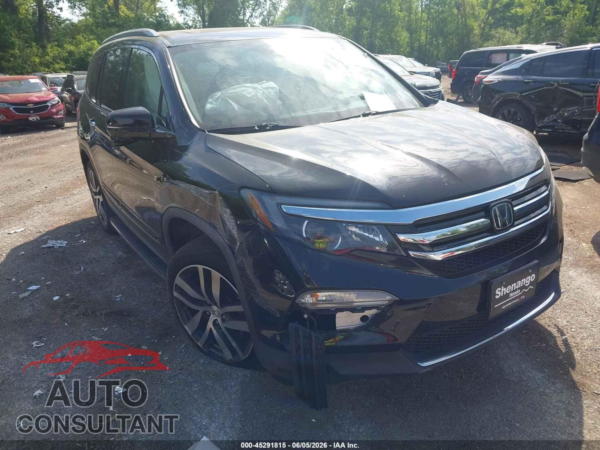 HONDA PILOT 2017 - 5FNYF6H96HB008723