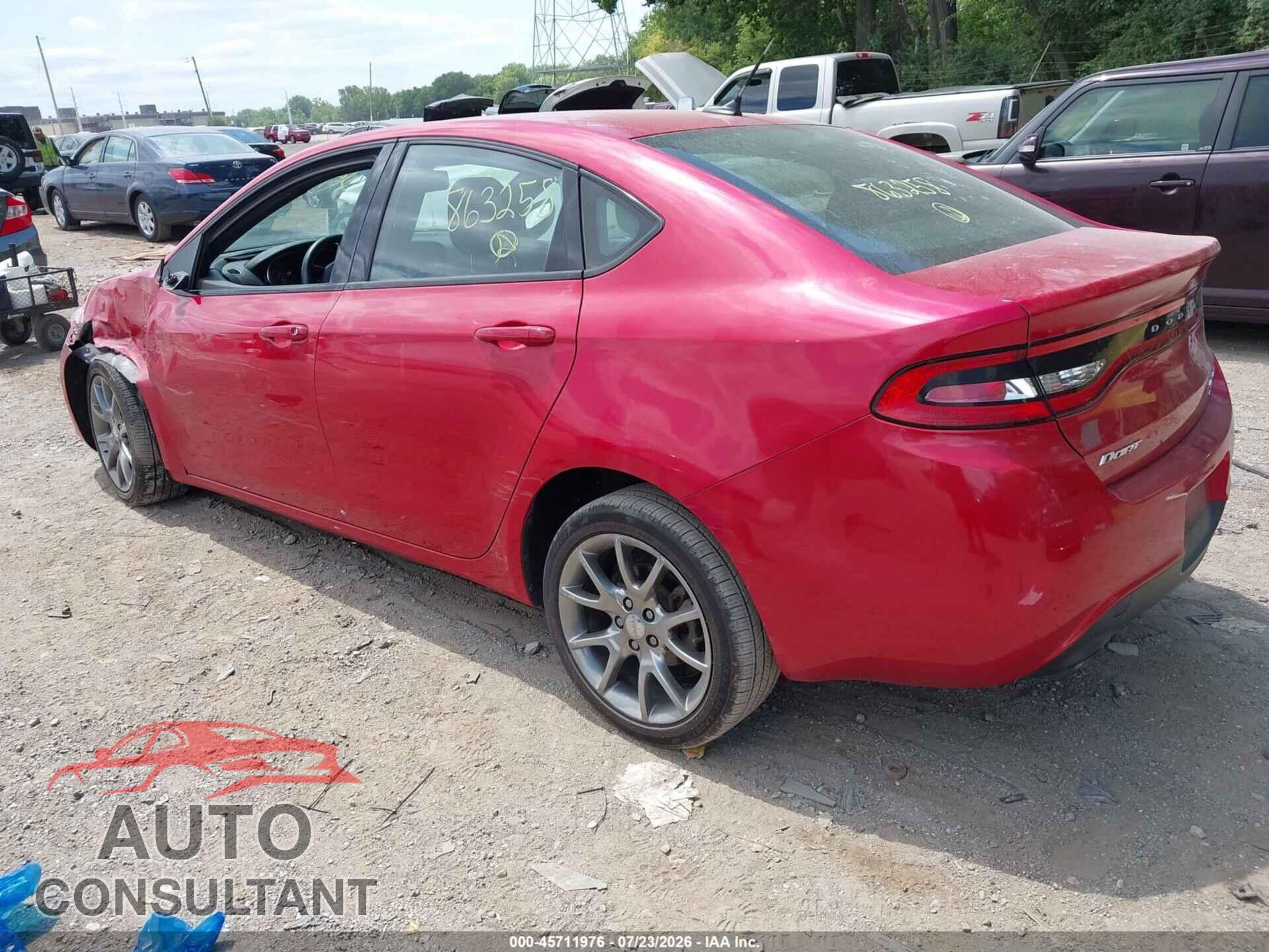 DODGE DART 2014 - 1C3CDFBB2ED863258