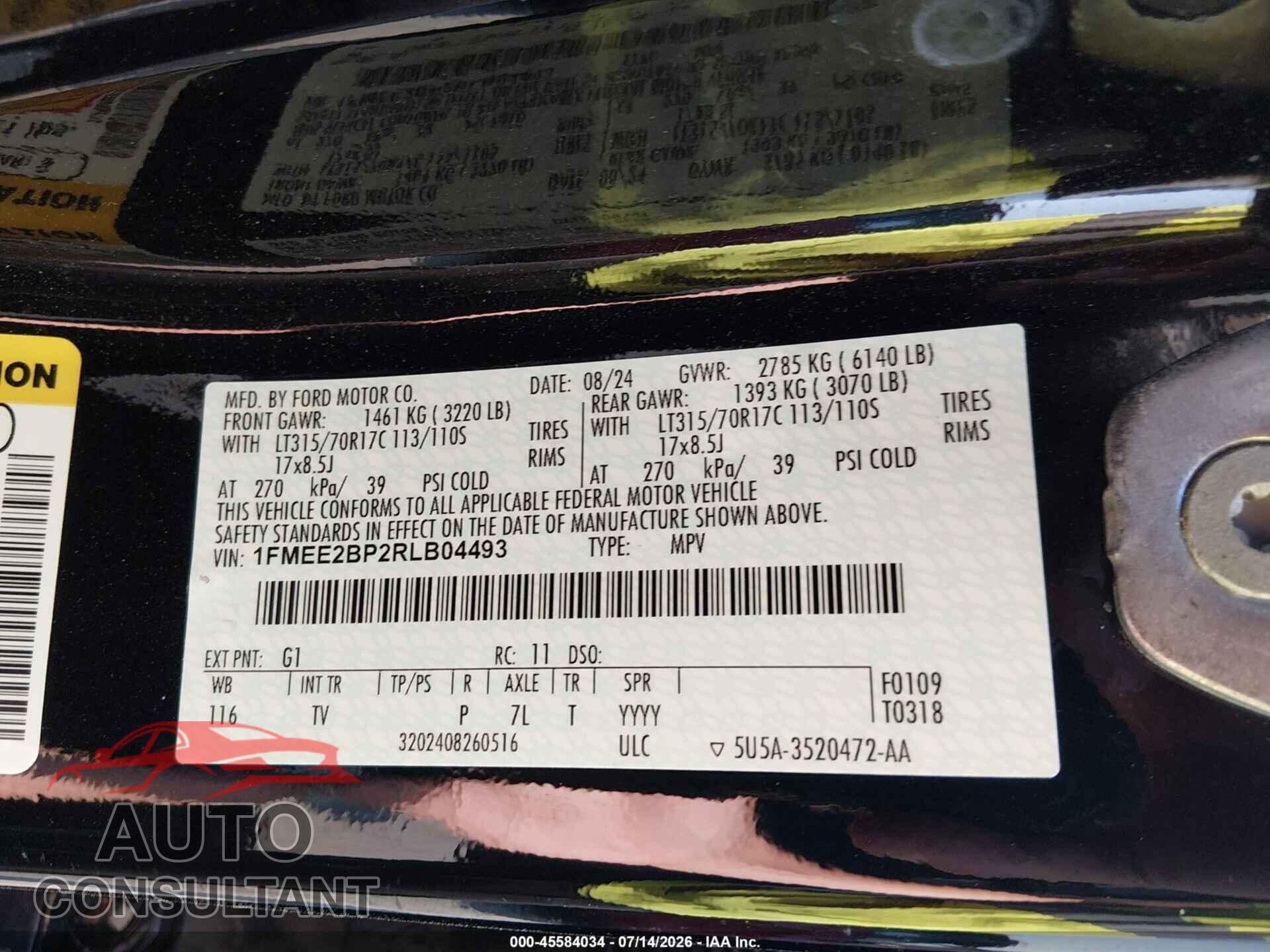 FORD BRONCO 2024 - 1FMEE2BP2RLB04493