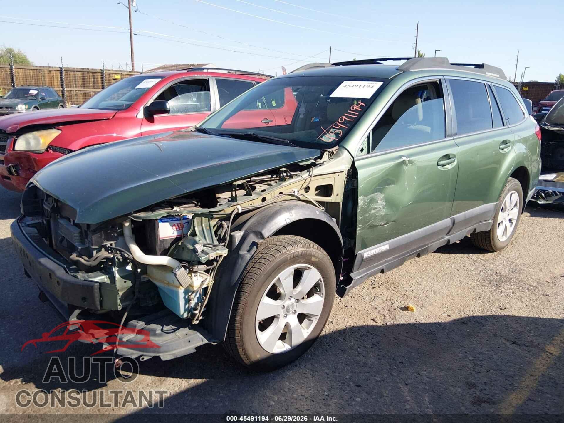 SUBARU OUTBACK 2010 - 4S4BRBFC7A3384172