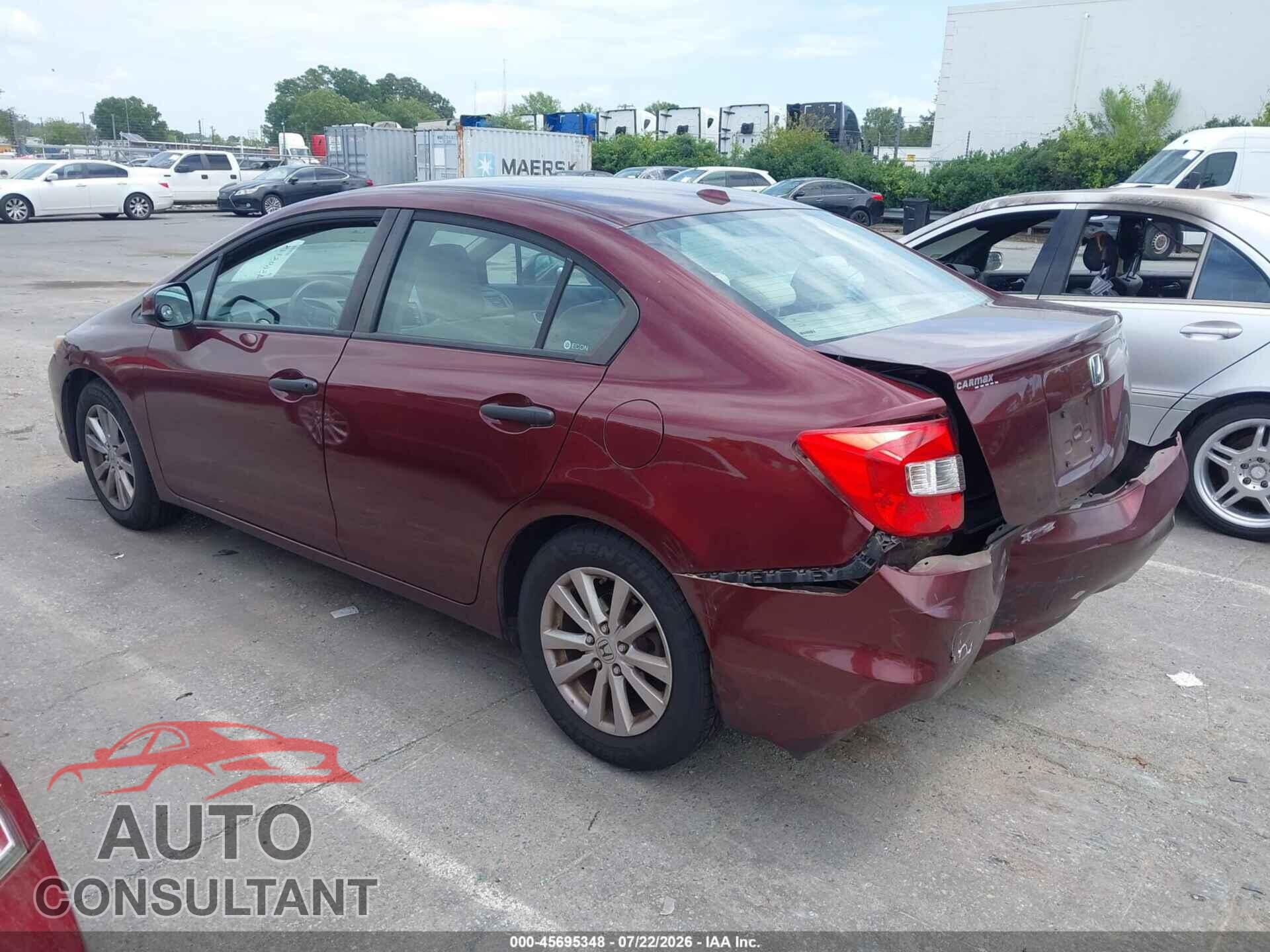 HONDA CIVIC 2012 - 2HGFB2F85CH543763