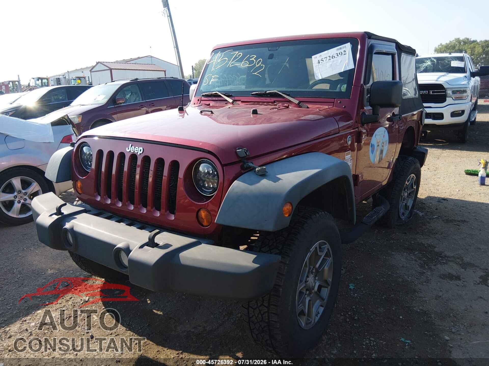JEEP WRANGLER 2012 - 1C4AJWAG1CL151996