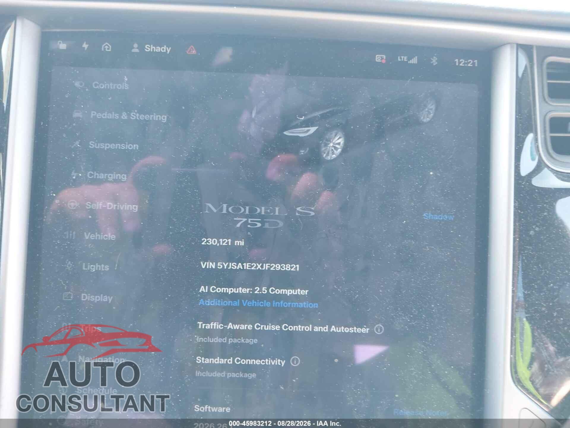 TESLA MODEL S 2018 - 5YJSA1E2XJF293821