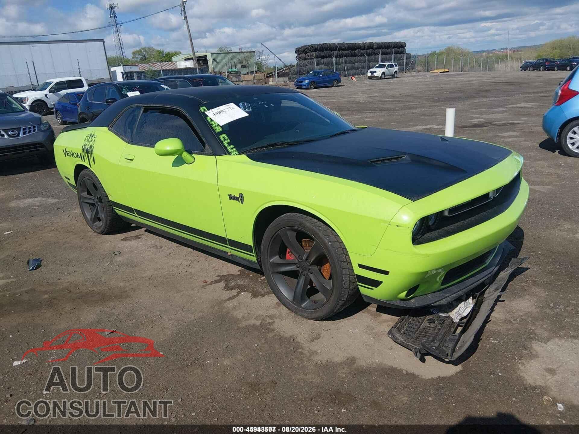 DODGE CHALLENGER 2019 - 2C3CDZAG2KH634608
