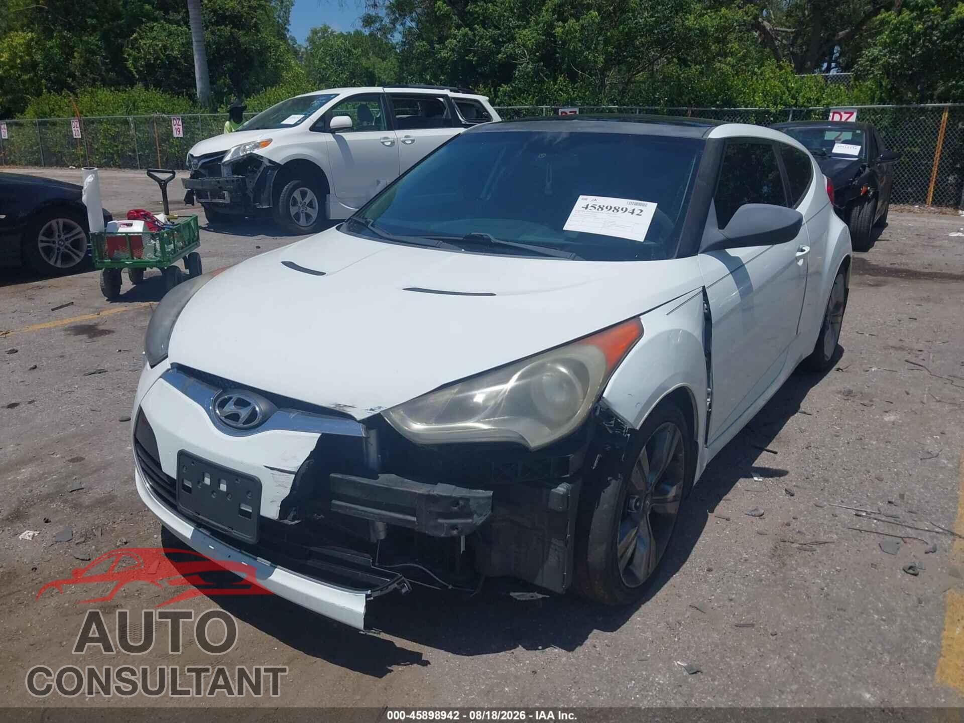 HYUNDAI VELOSTER 2013 - KMHTC6AD0DU122098