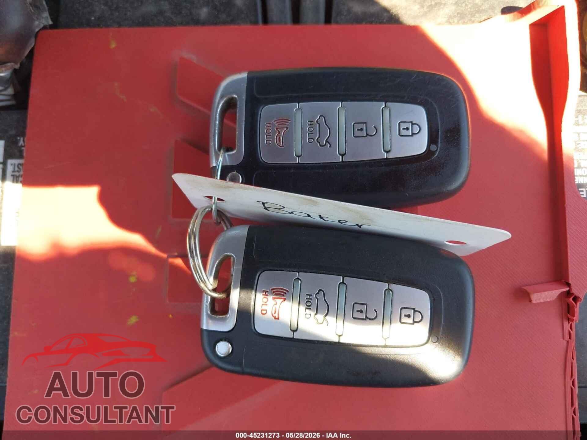 HYUNDAI SONATA 2012 - 5NPEC4AC5CH310861