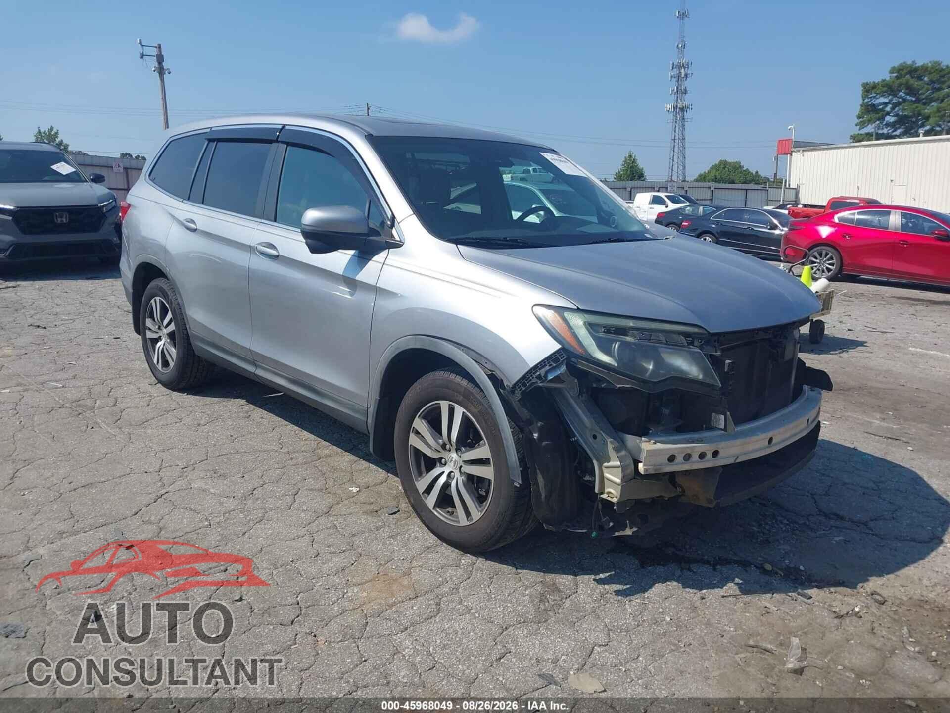 HONDA PILOT 2017 - 5FNYF5H68HB017777