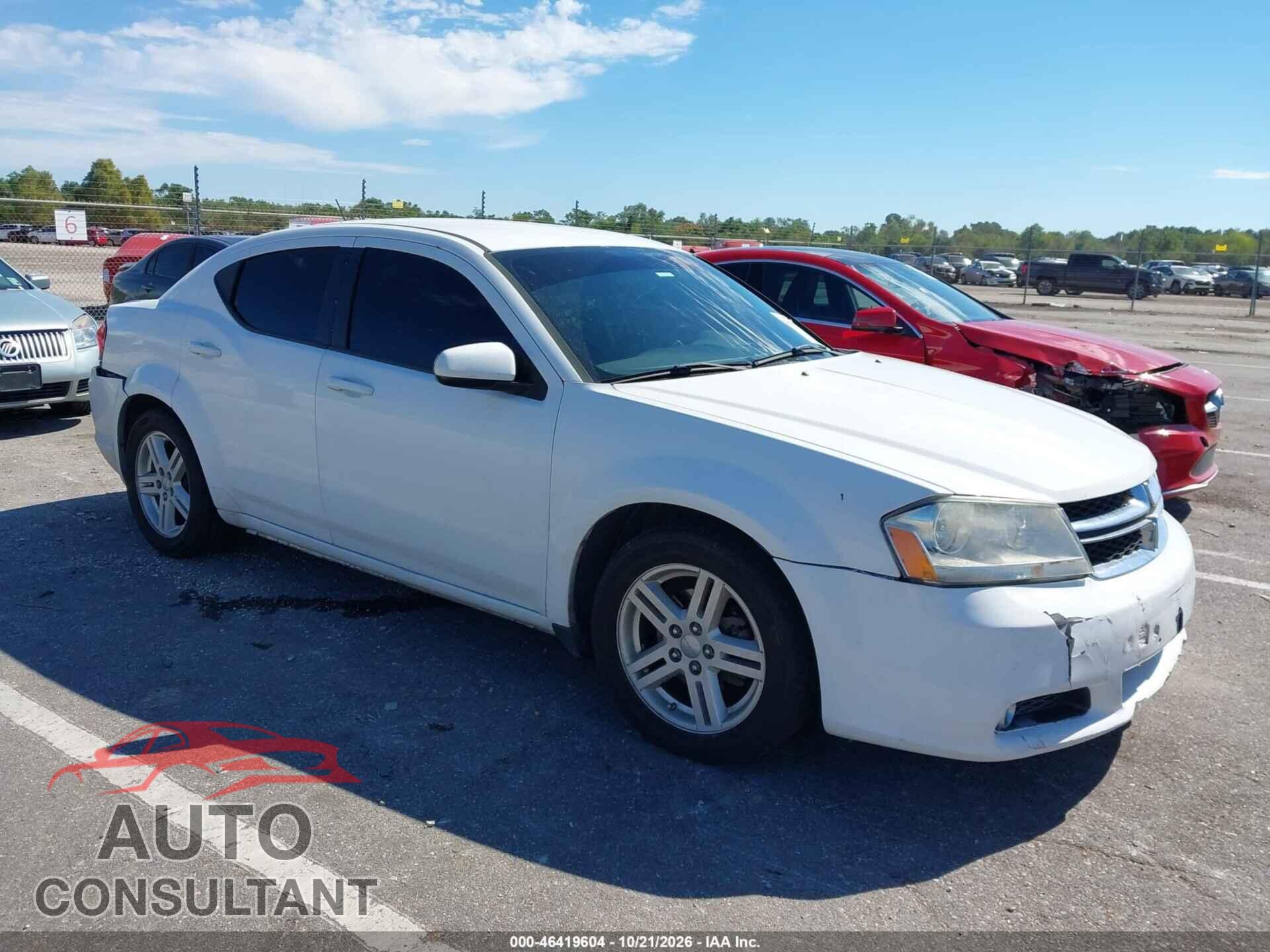 DODGE AVENGER 2013 - 1C3CDZCB1DN625393