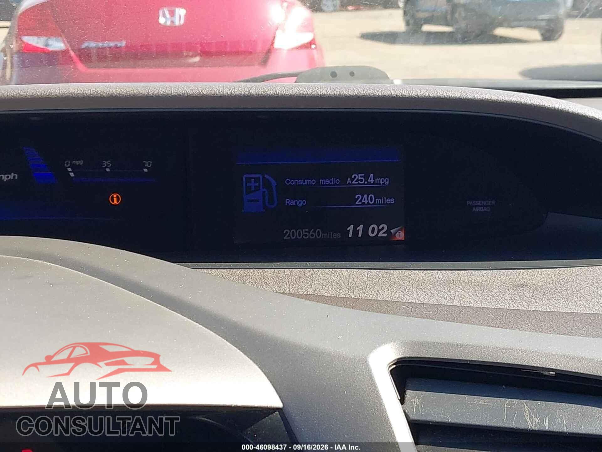 HONDA CIVIC 2012 - 2HGFB2F52CH314933