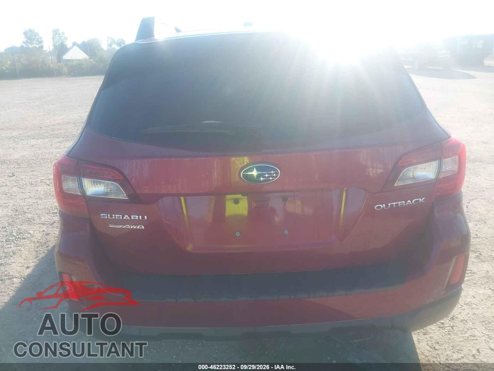 SUBARU OUTBACK 2015 - 4S4BSBLC4F3233077