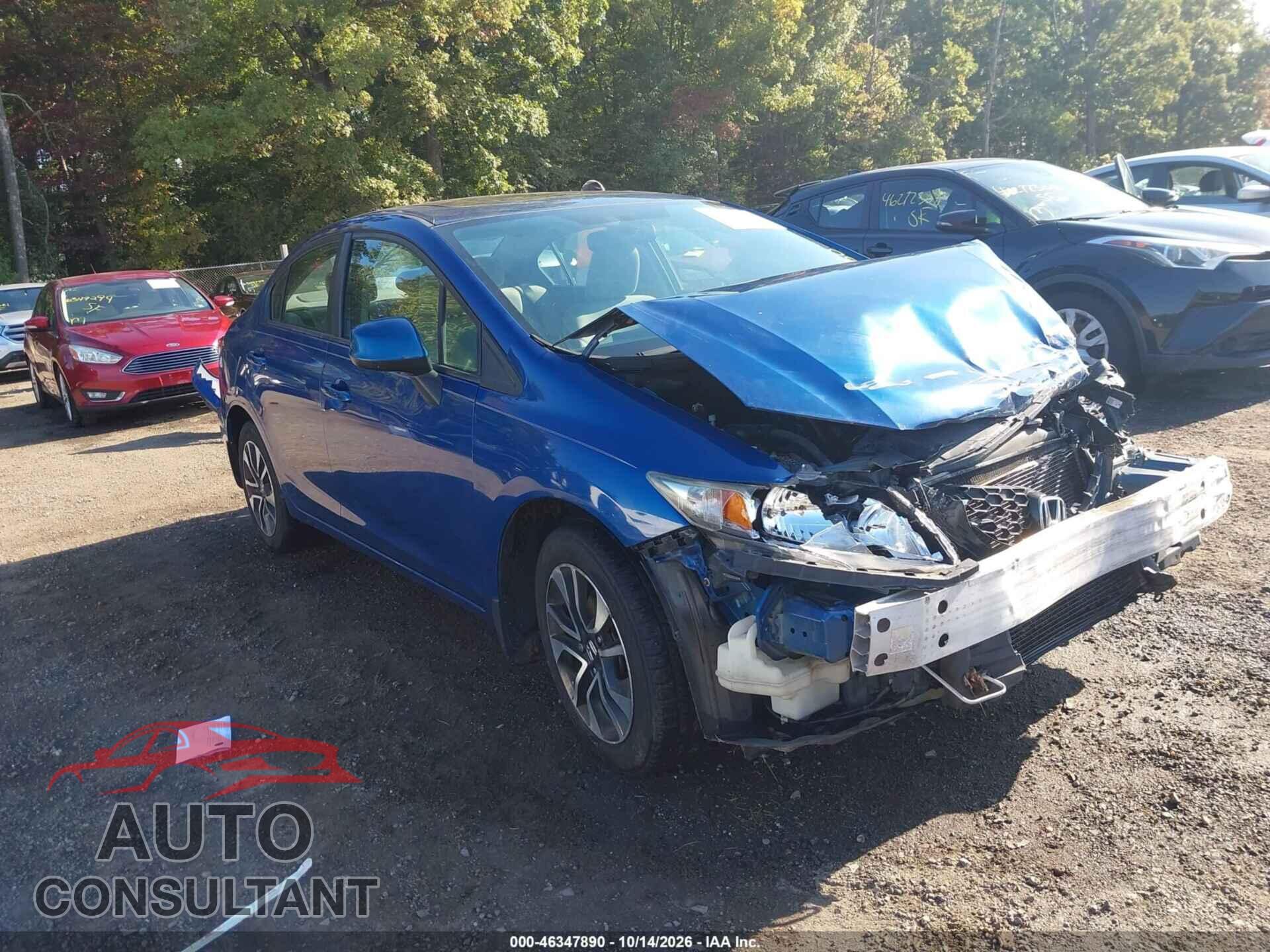 HONDA CIVIC 2013 - 19XFB2F80DE237596