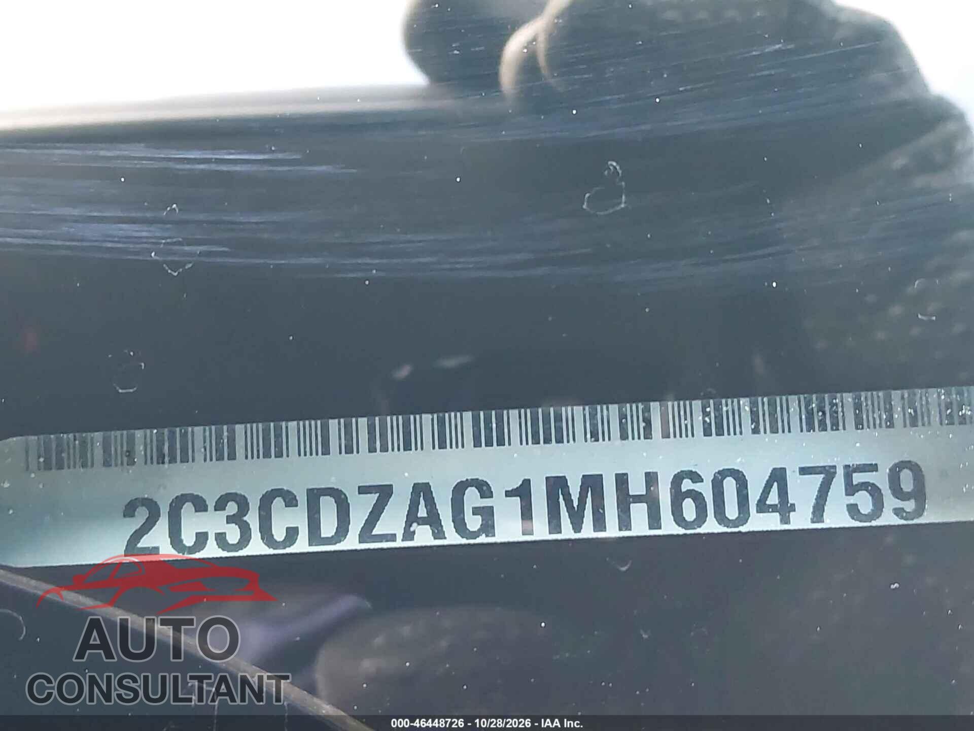 DODGE CHALLENGER 2021 - 2C3CDZAG1MH604759