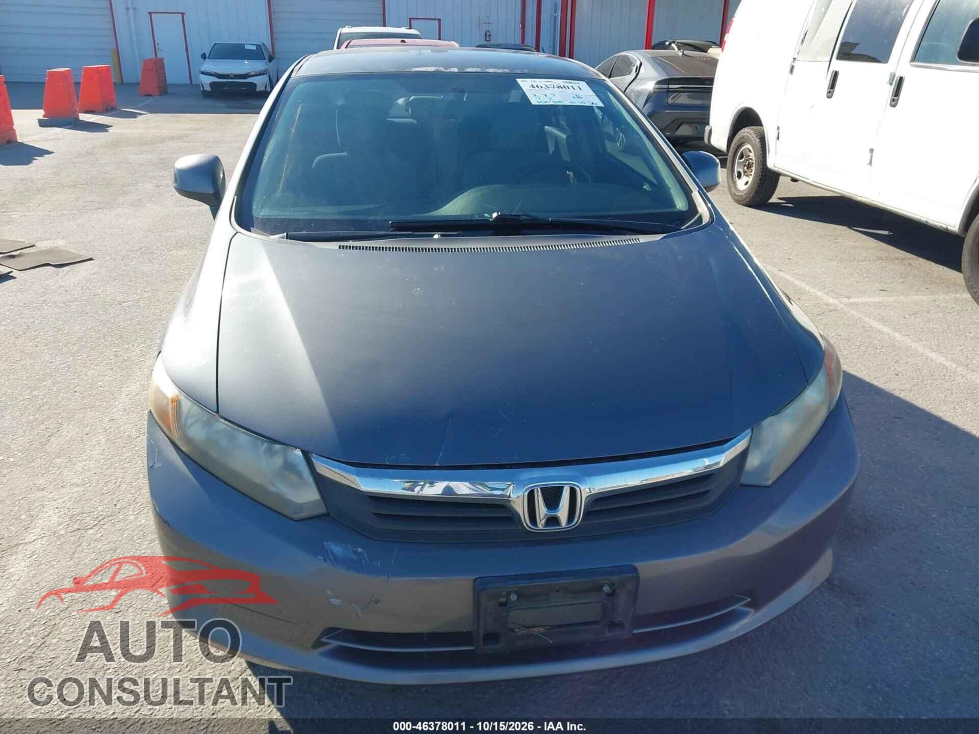 HONDA CIVIC 2012 - 19XFB2F52CE365830