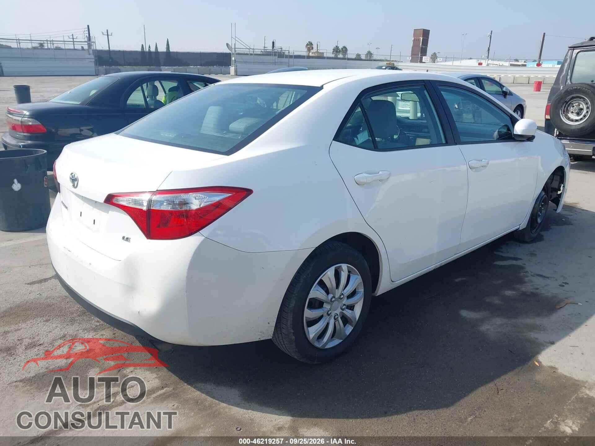 TOYOTA COROLLA 2015 - 2T1BURHE2FC404806
