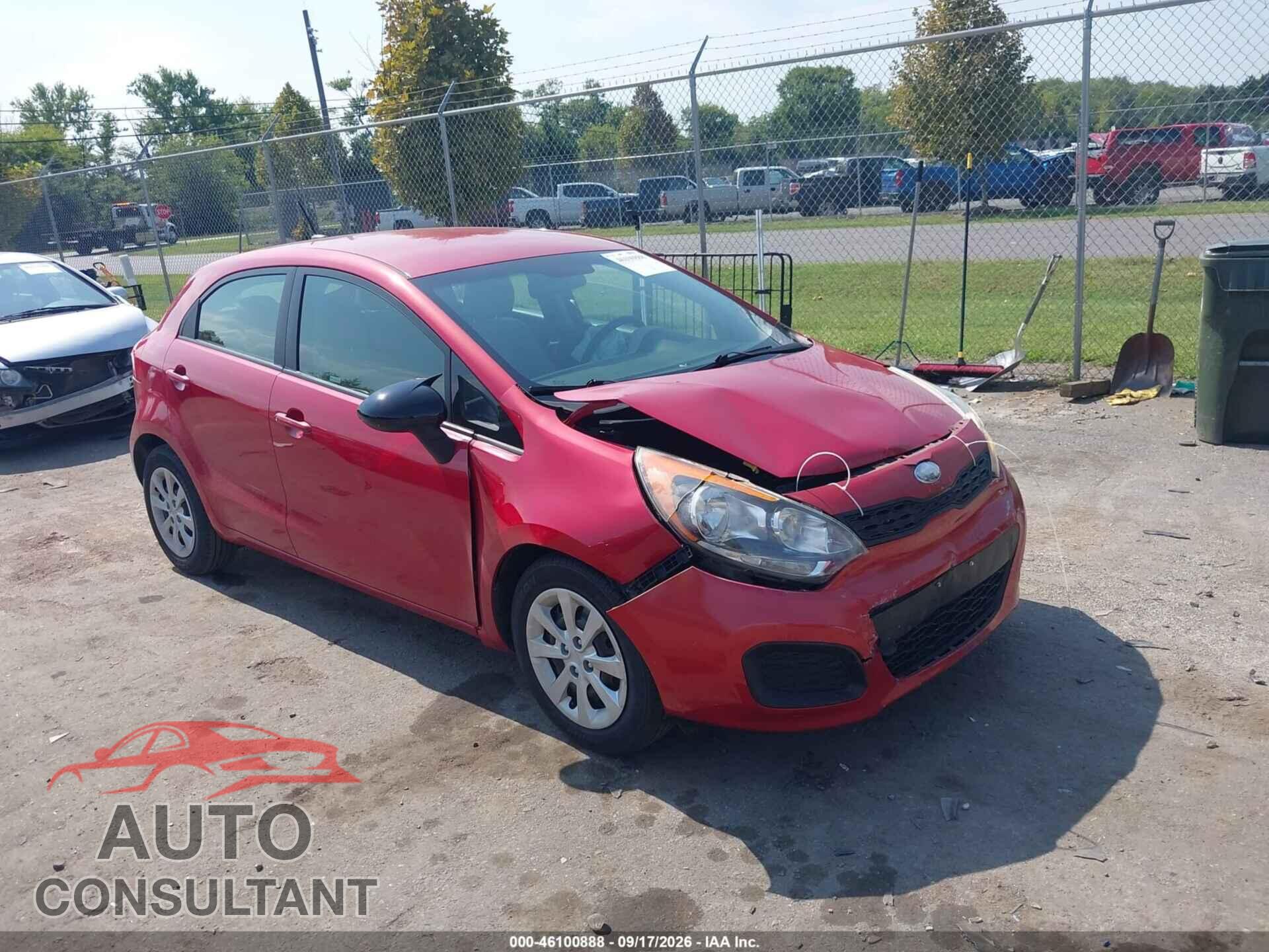 KIA RIO 2013 - KNADM5A3XD6285155
