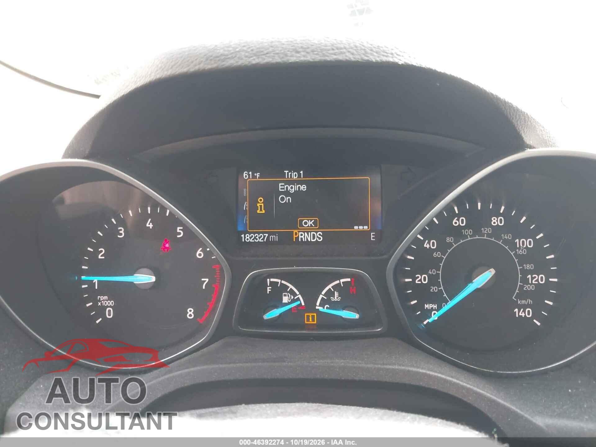 FORD ESCAPE 2017 - 1FMCU0F78HUE95070