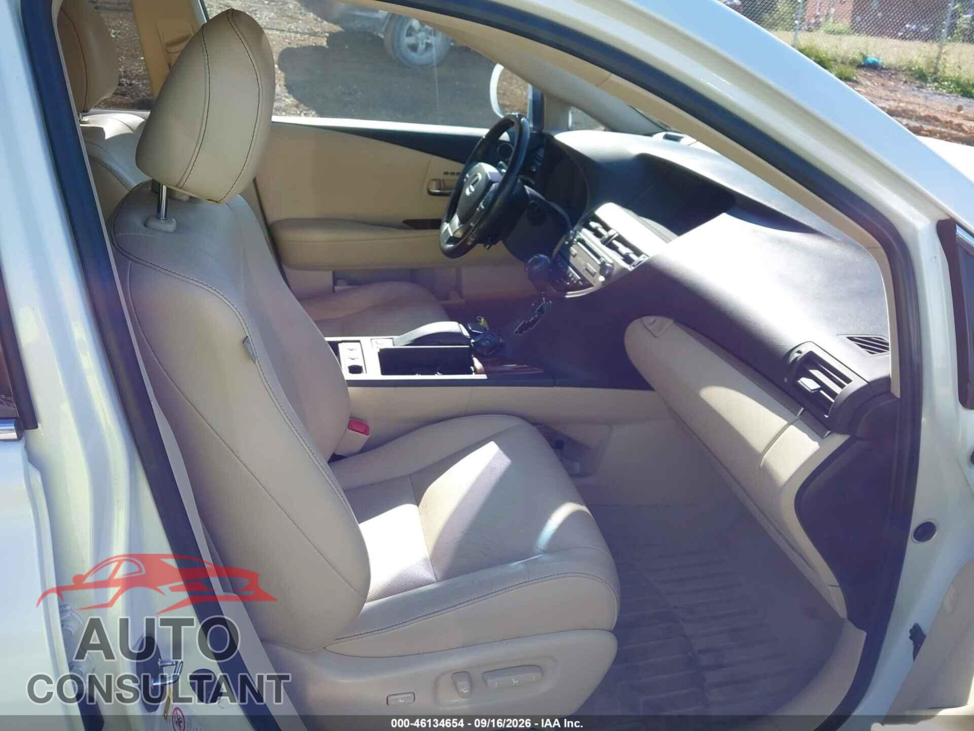 LEXUS RX 350 2013 - 2T2BK1BA6DC223861