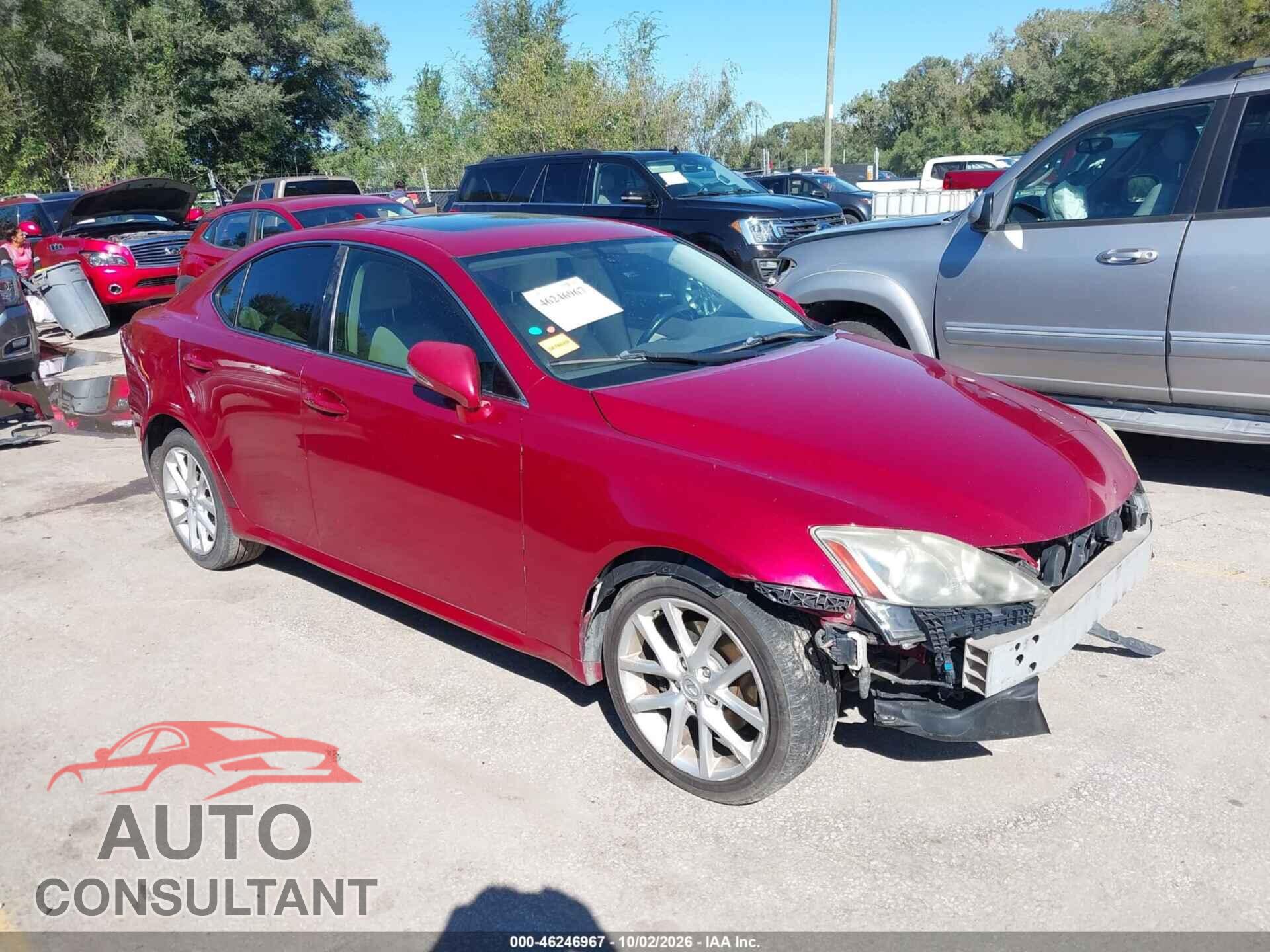 LEXUS IS 250 2012 - JTHCF5C28C5056859