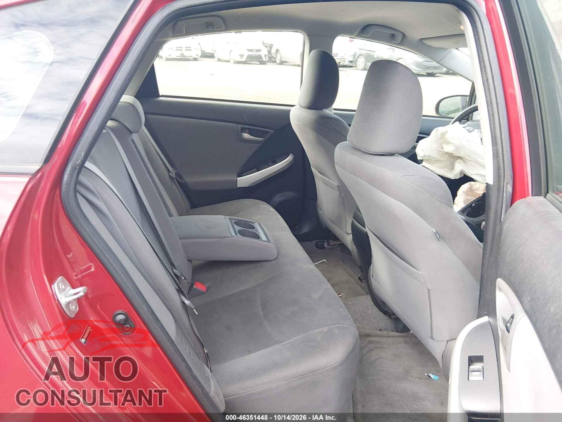 TOYOTA PRIUS 2012 - JTDKN3DU9C5451749