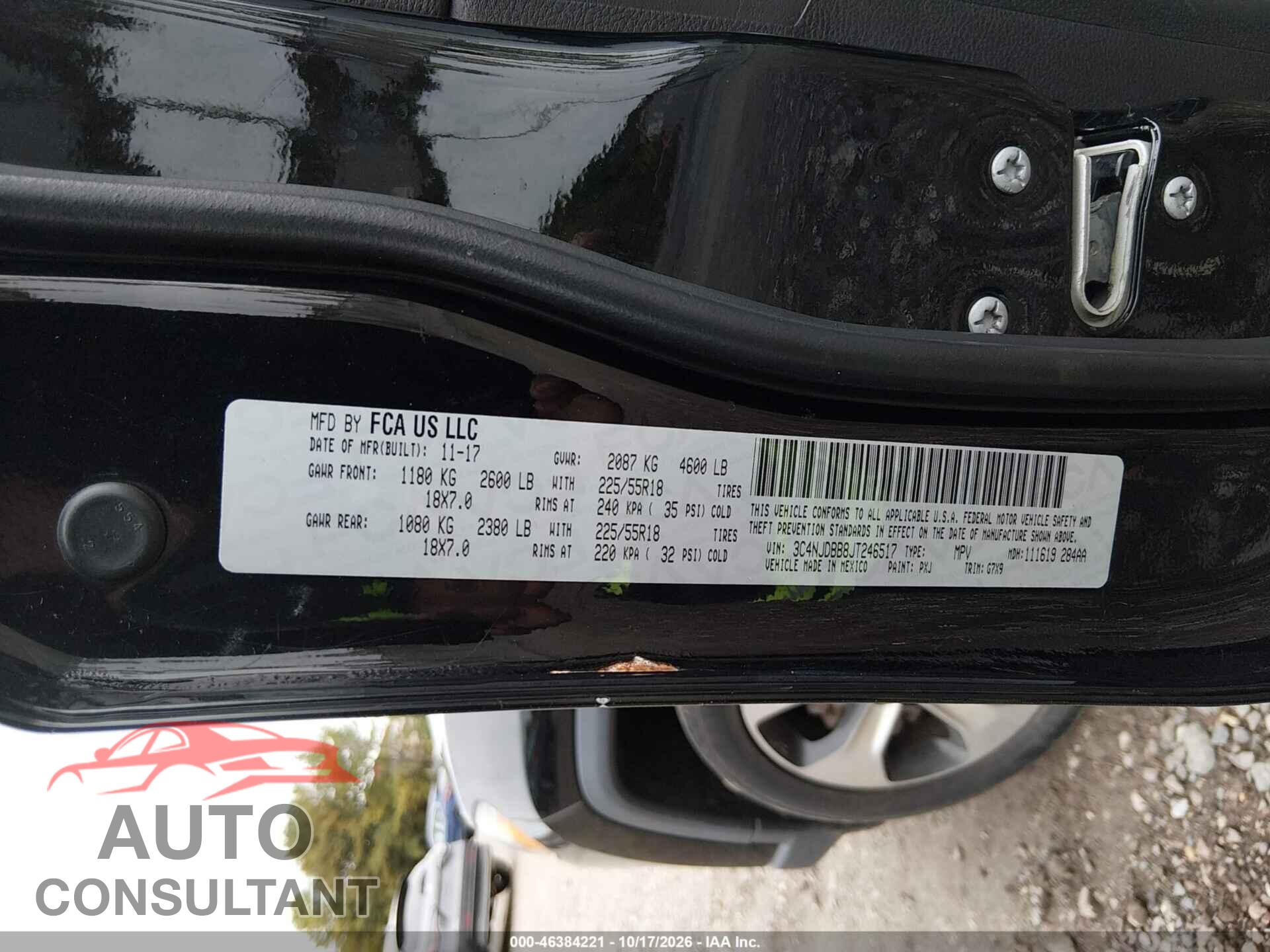 JEEP COMPASS 2018 - 3C4NJDBB8JT246517