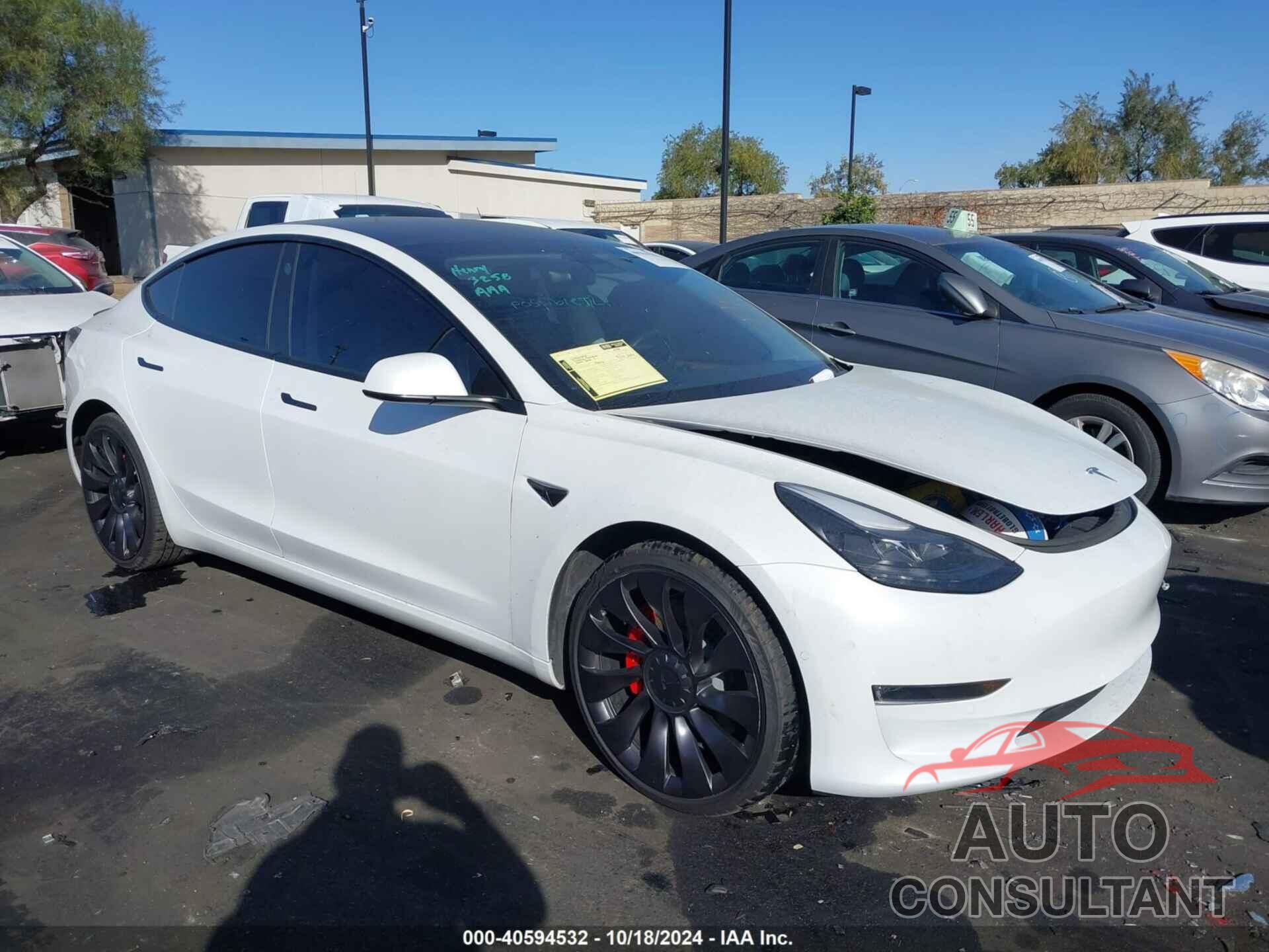 TESLA MODEL 3 2022 - 5YJ3E1EC6NF204141